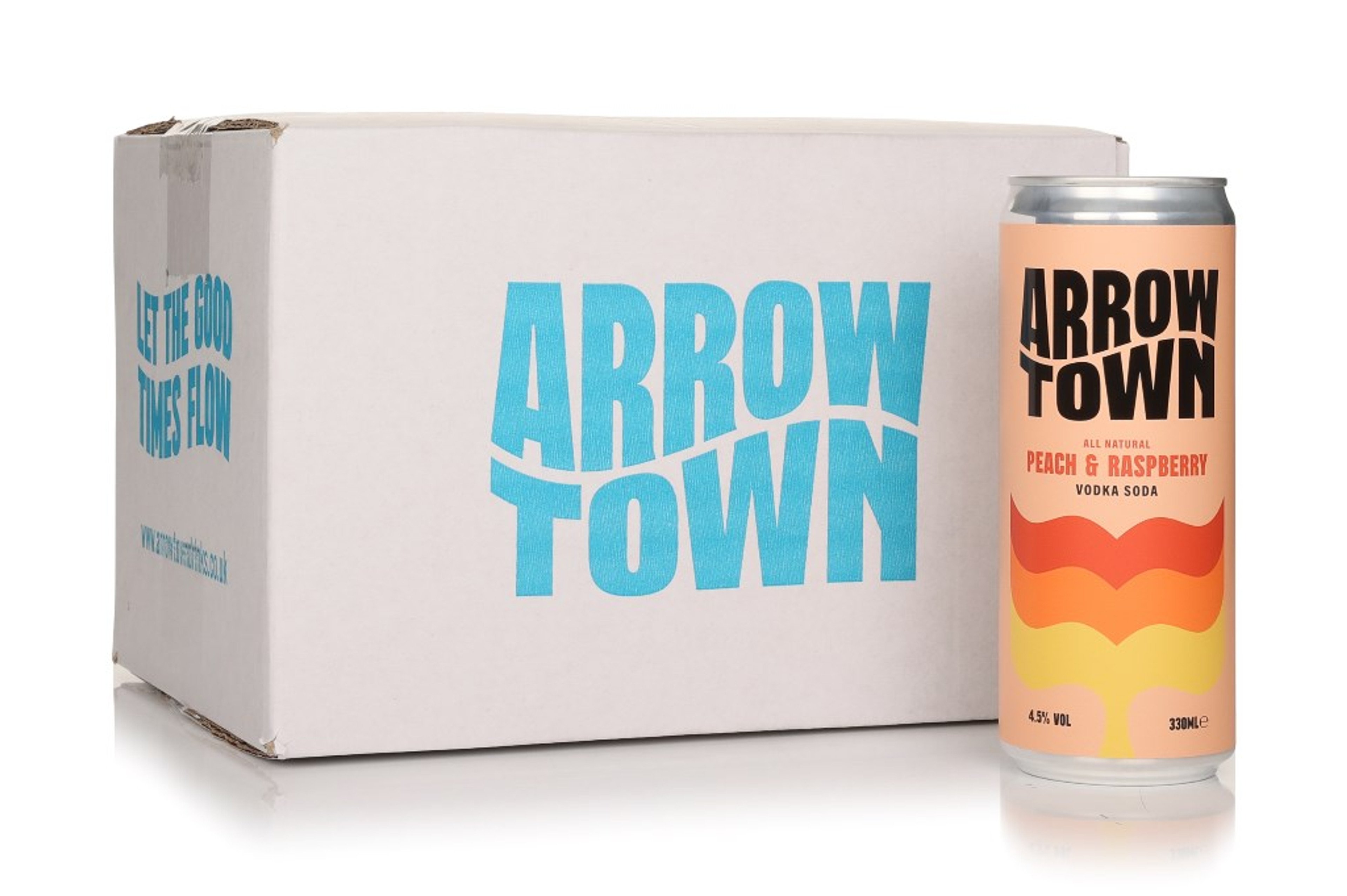 Arrowtown Peach & Raspberry Vodka Soda (12 x 330ml) 396cl