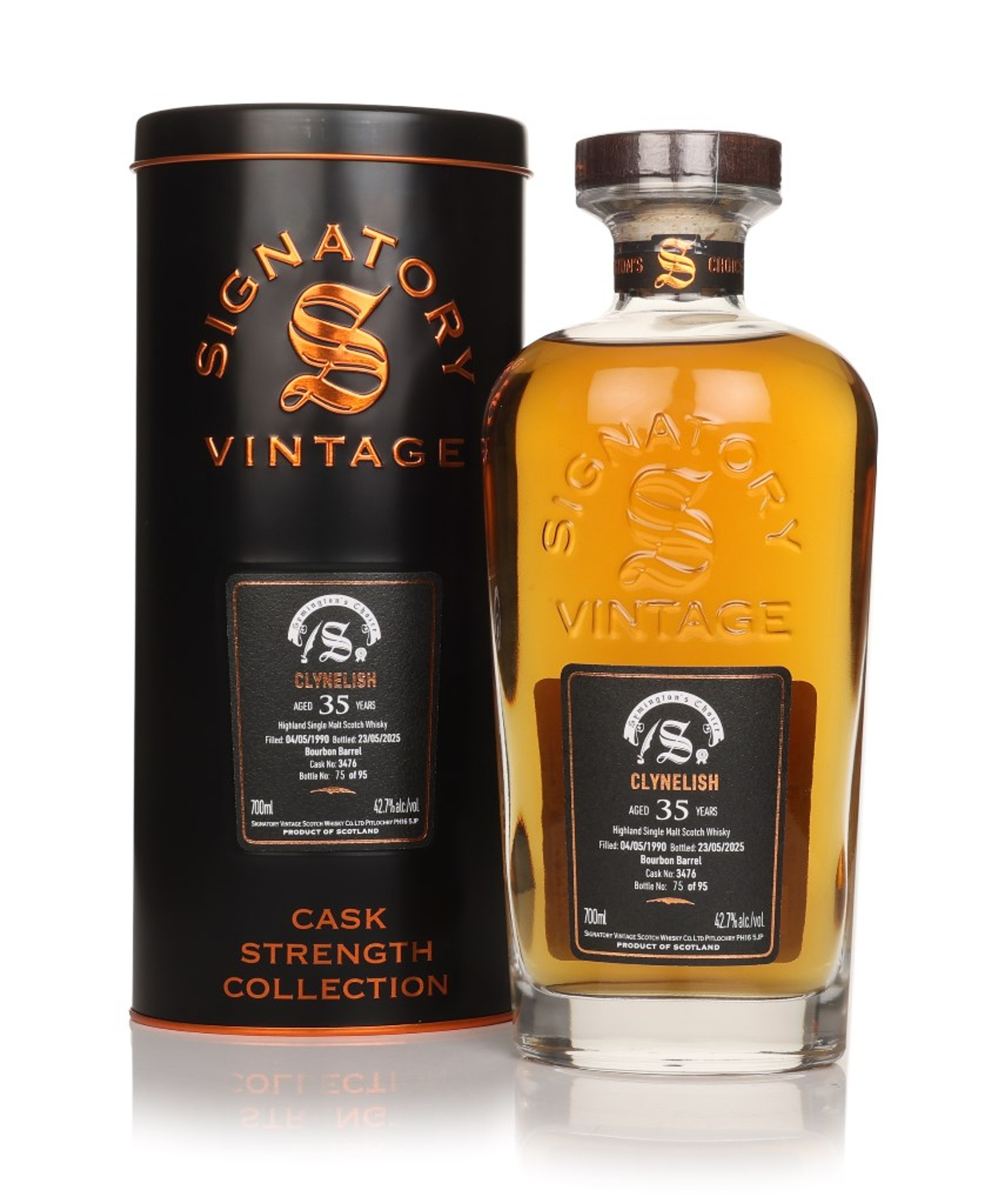 Clynelish 35 Year Old 1990 (cask 3476) - Cask Strength Collection (Signatory) 70cl