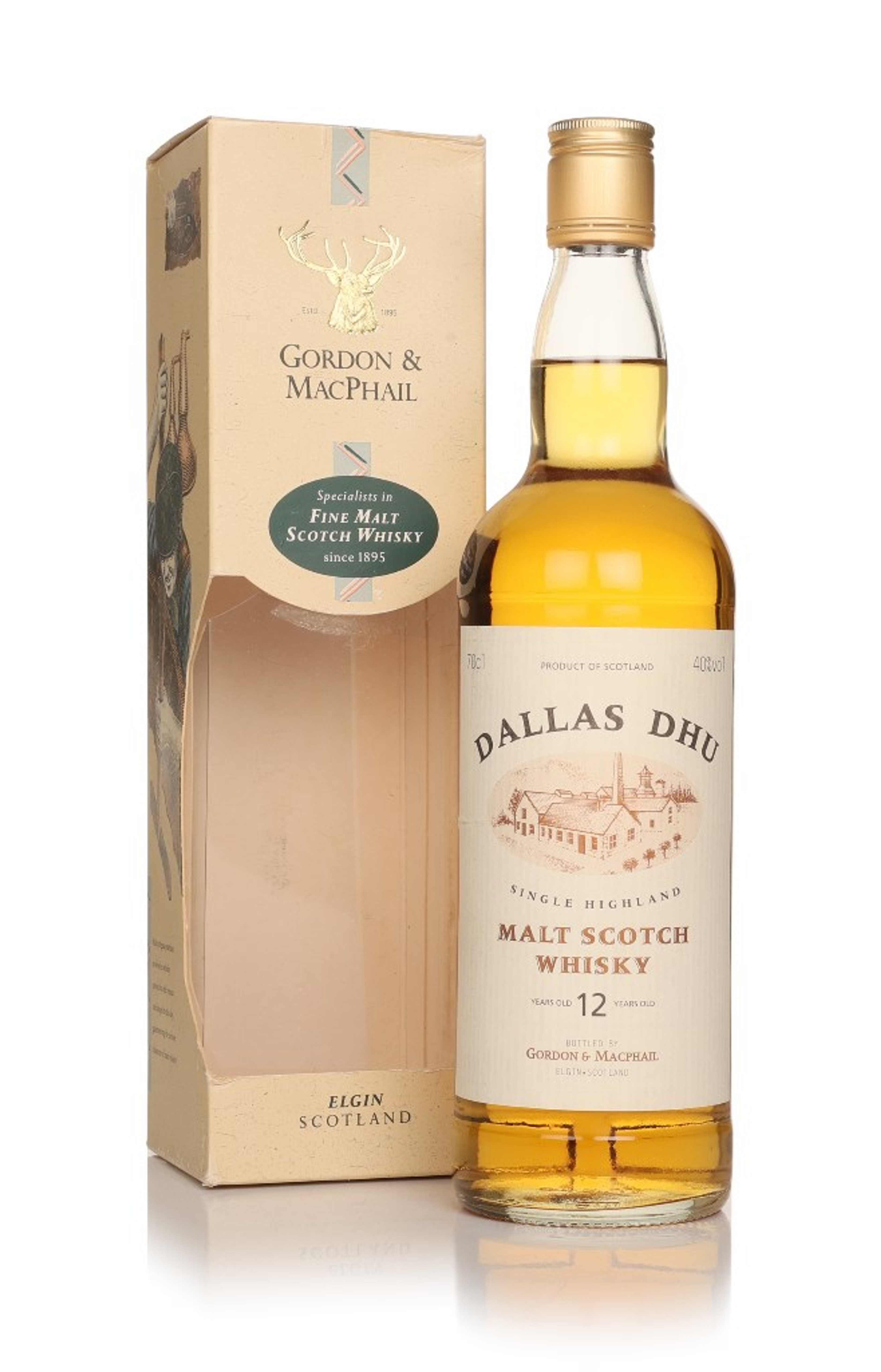 Dallas Dhu 12 Year Old (Gordon & MacPhail) - 1990s 70cl