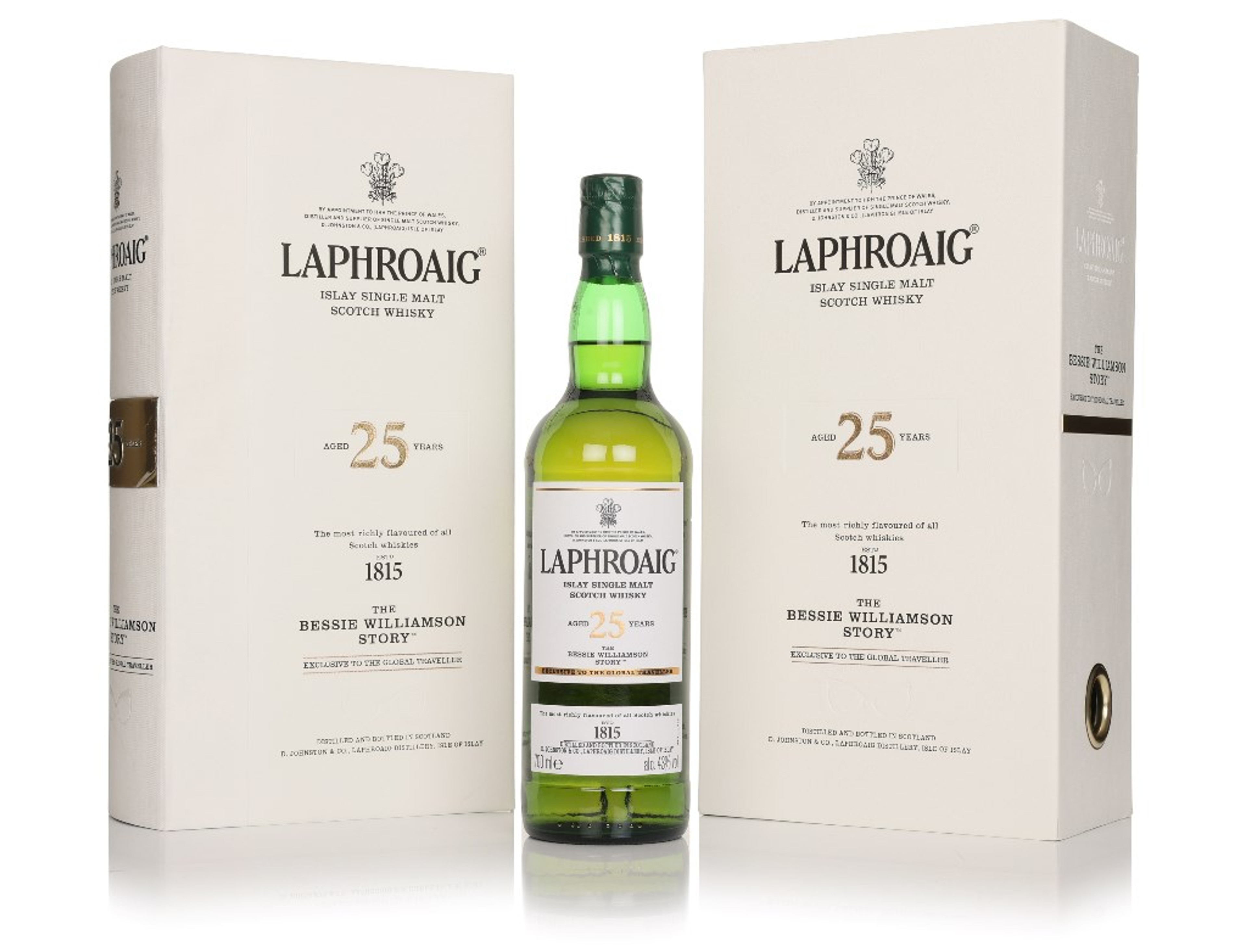 Laphroaig 25 Year Old The Bessie Williamson Story 70cl