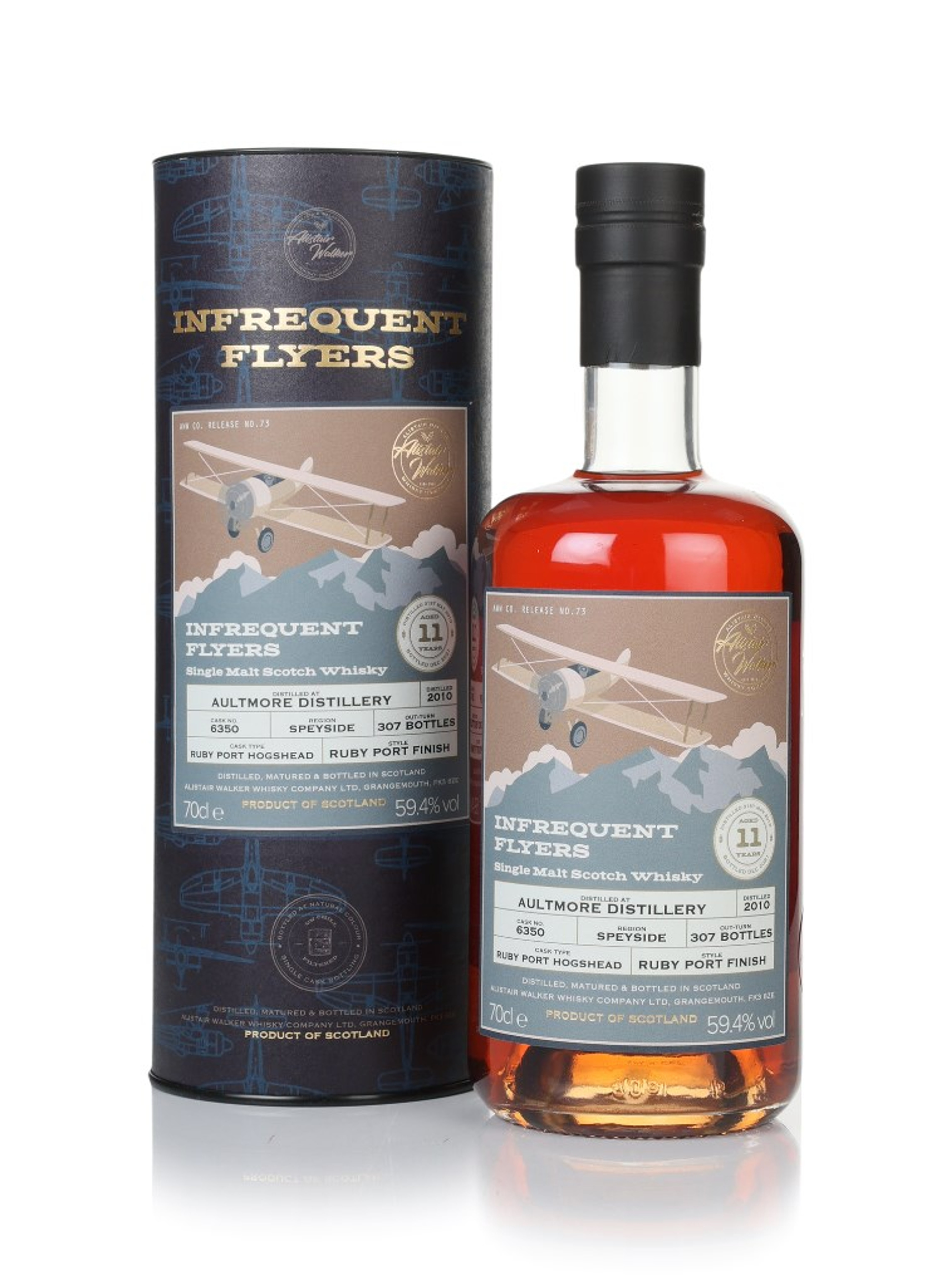 Aultmore 11 Year Old 2010 (cask 6350) - Infrequent Flyers (Alistair Walker) 70cl