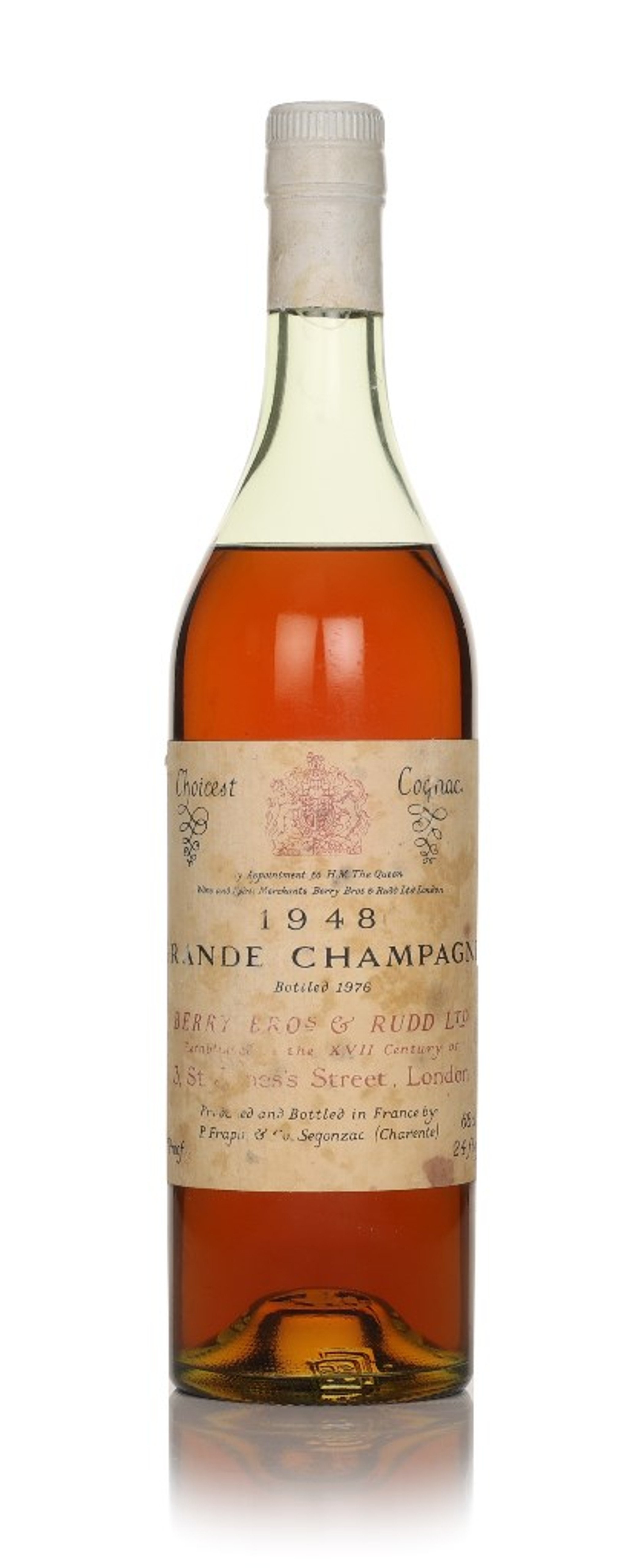 Frapin & Co. 1948 (bottled 1976) Grande Champagne Cognac - Berry Bros & Rudd 68cl