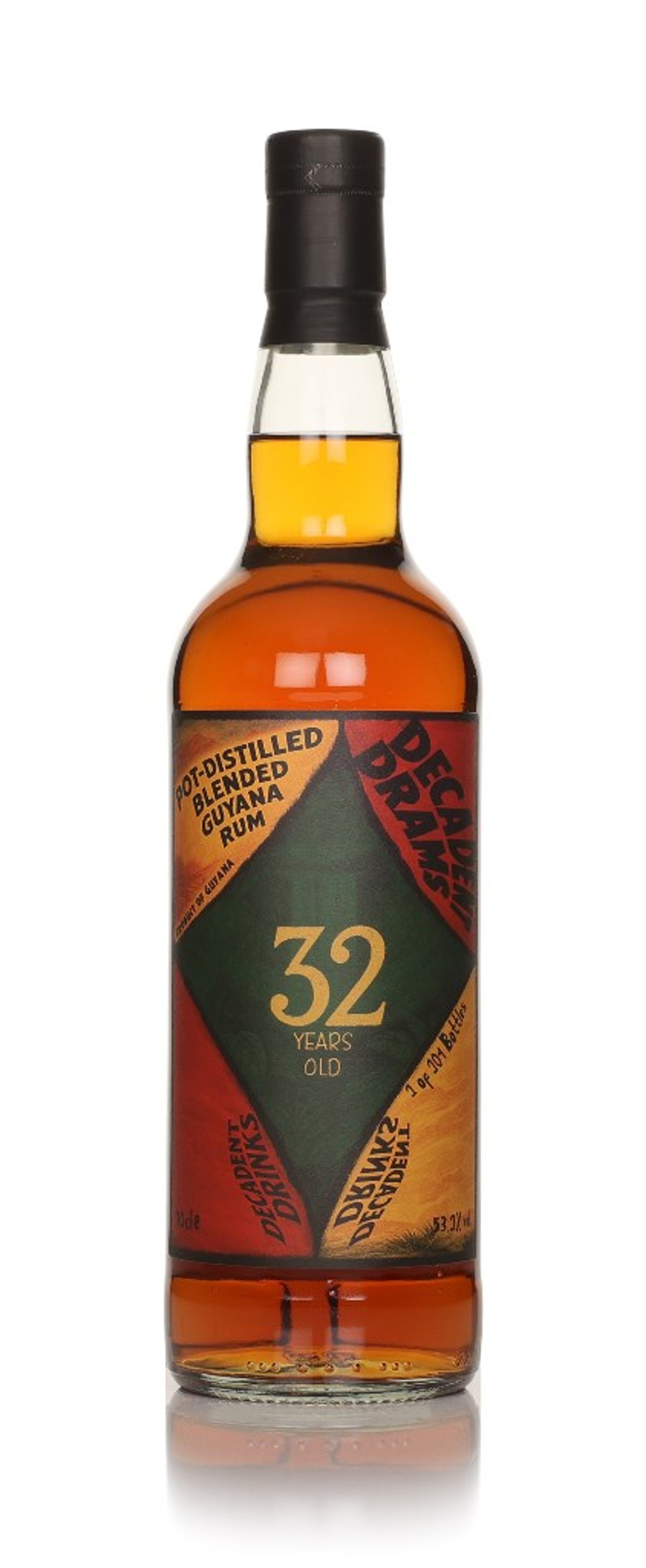 Guyana Rum 32 Year Old - Decadent Drams (Decadent Drinks) 70cl