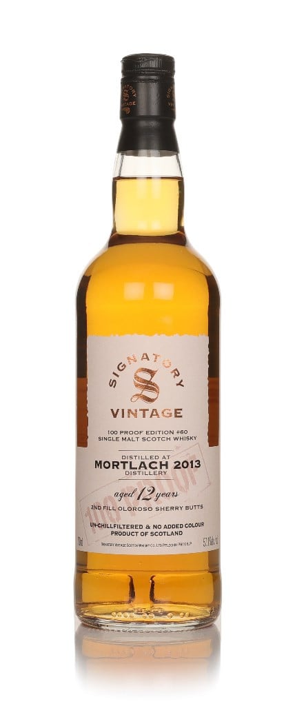 Mortlach 12 Year Old 2013 - 100 Proof Edition #60 (Signatory) 70cl