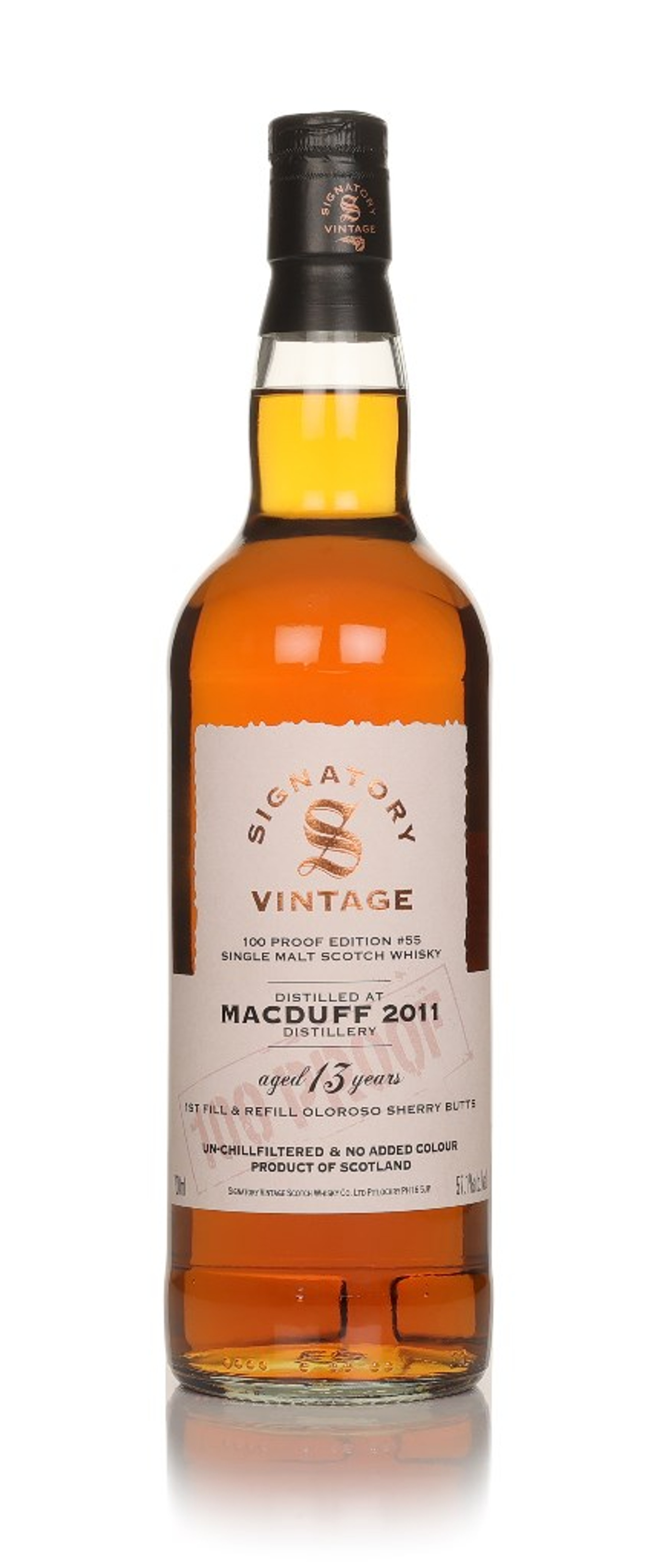 Macduff 13 Year Old 2011 - 100 Proof Edition #55 (Signatory) 70cl