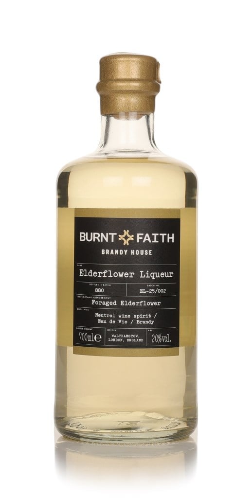 Burnt Faith Elderflower Liqueur 70cl