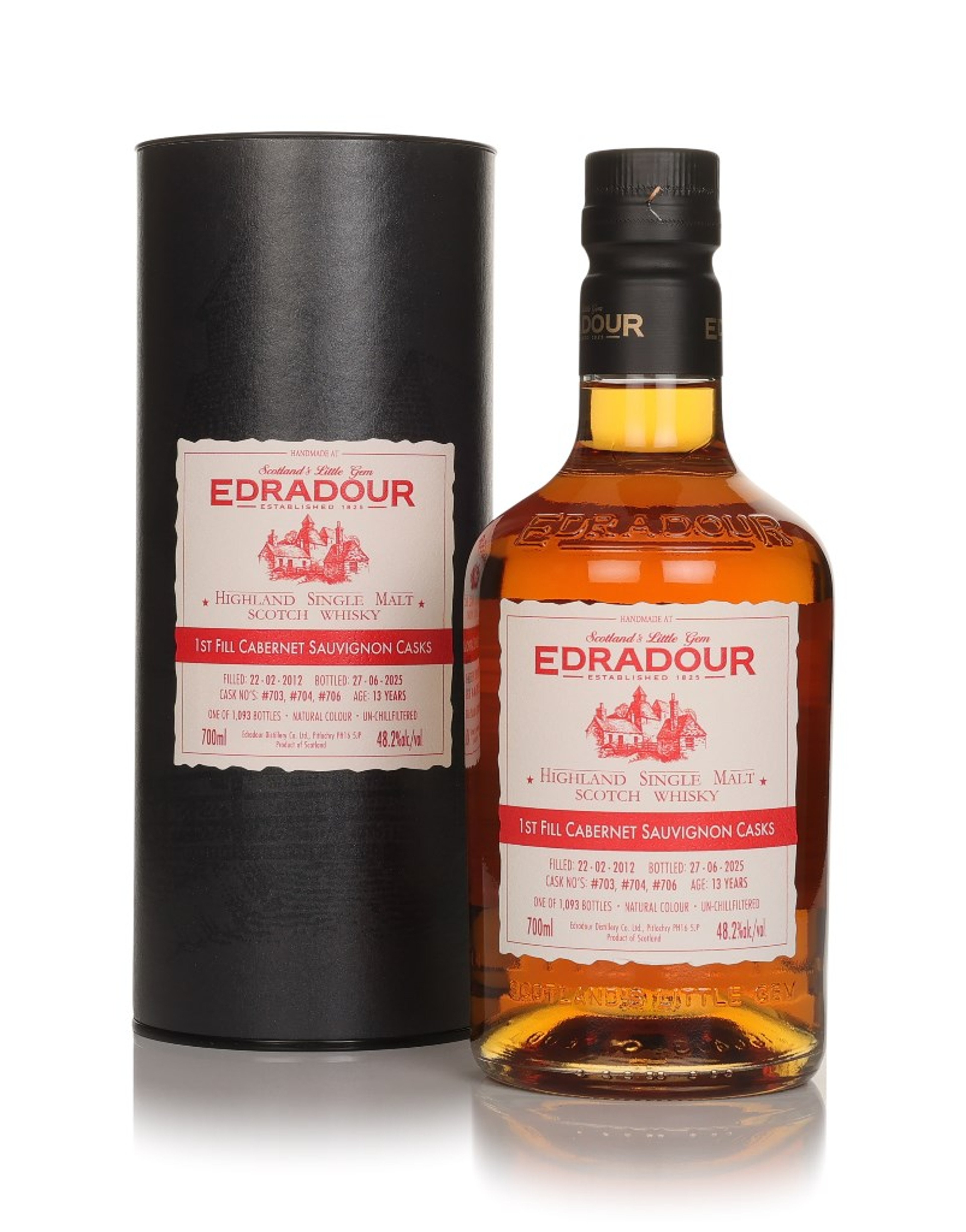 Edradour 13 Year Old 2012 - Michael Eppan Cabernet Sauvignon 70cl