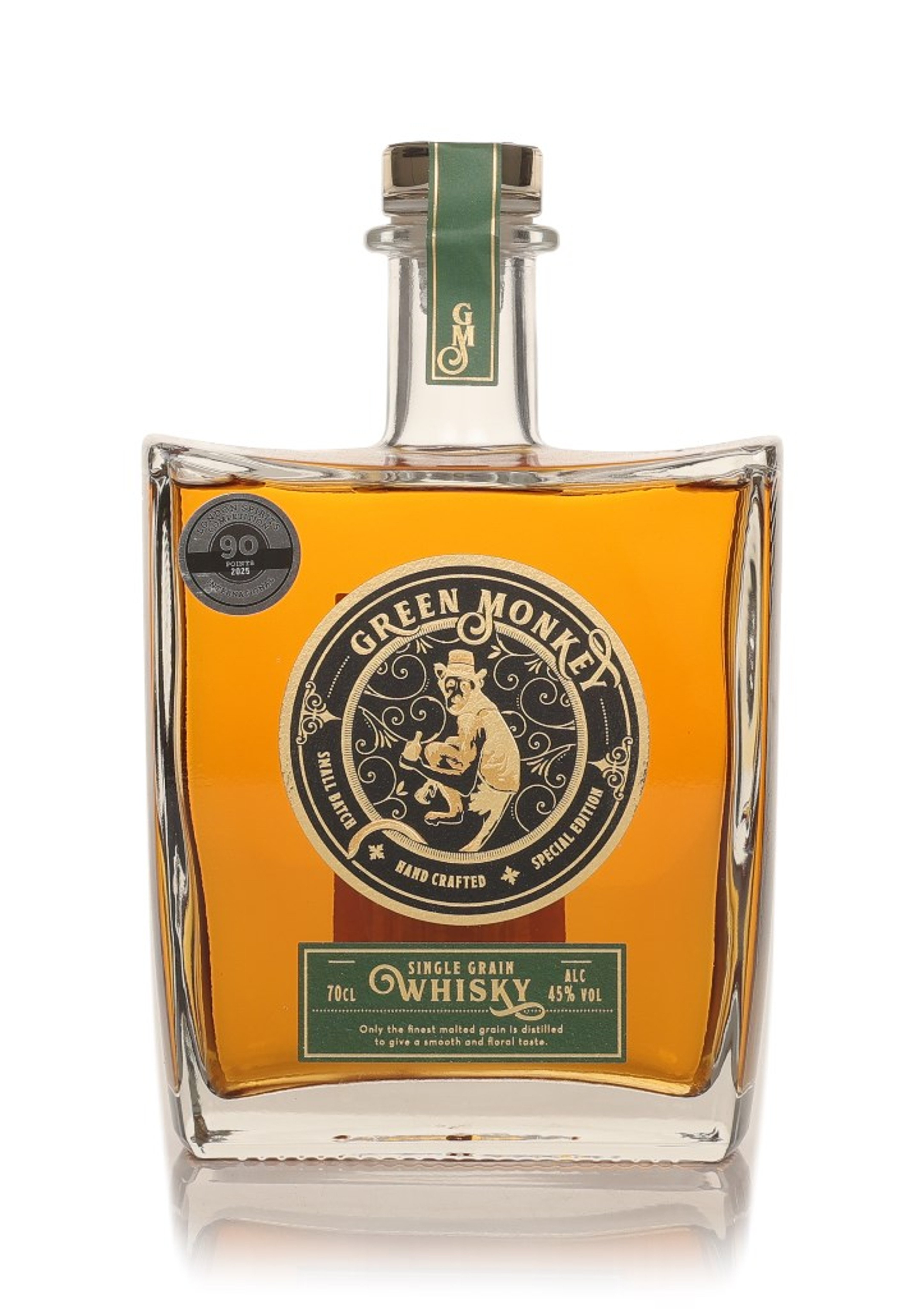 Green Monkey Single Grain Whisky 70cl