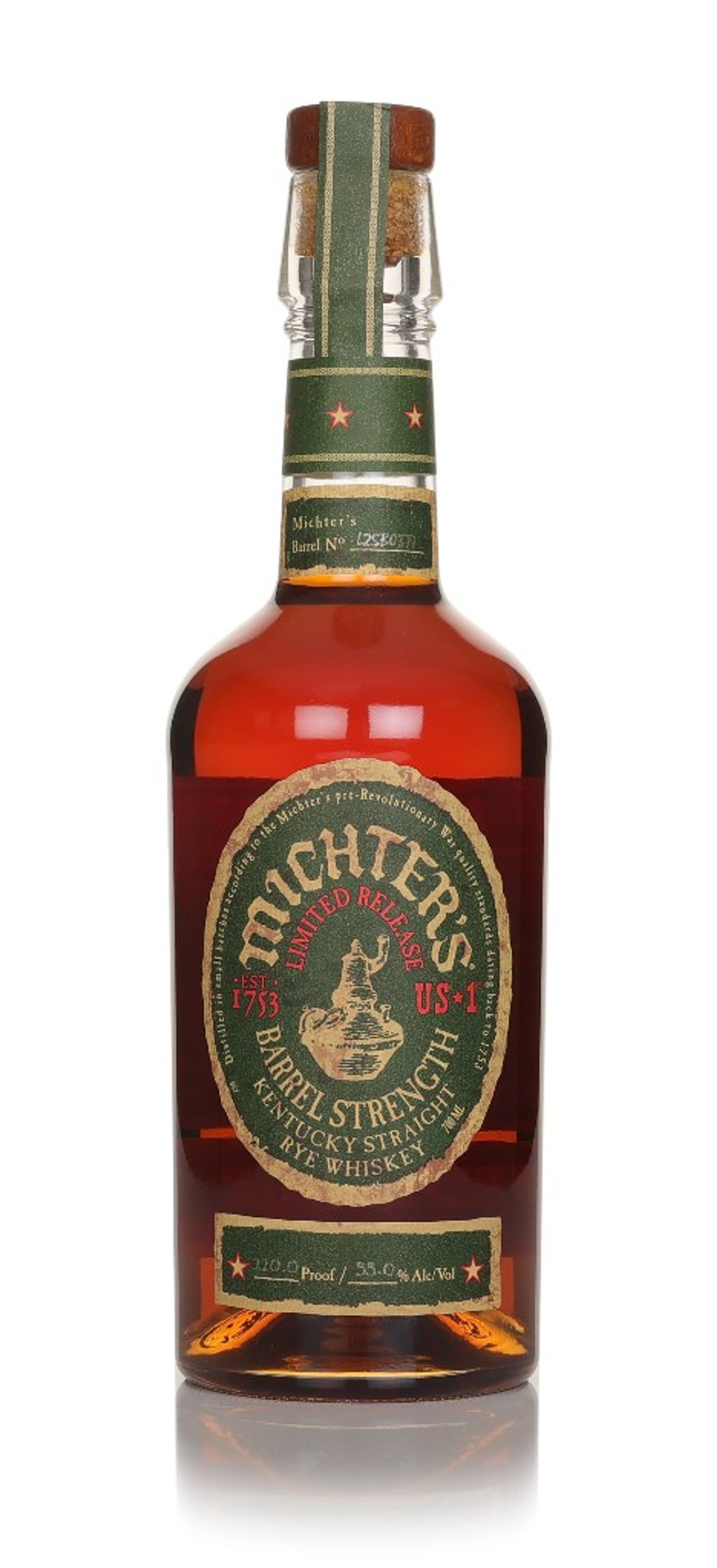 Michter's US*1 Barrel Strength Straight Rye Whiskey 70cl