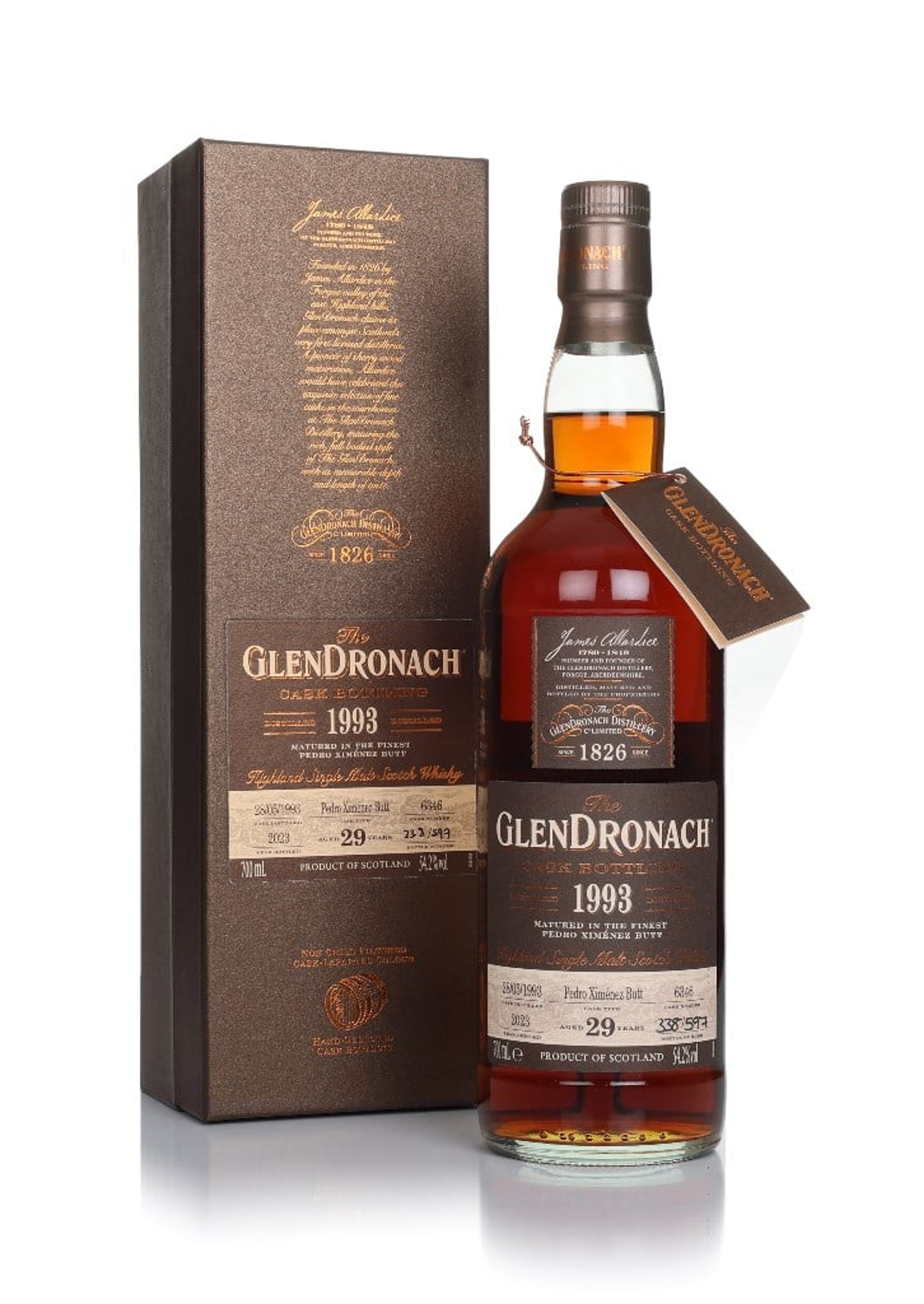 The Glendronach 29 Year Old 1993 (cask 6346)- Pedro Ximénez Butt 70cl