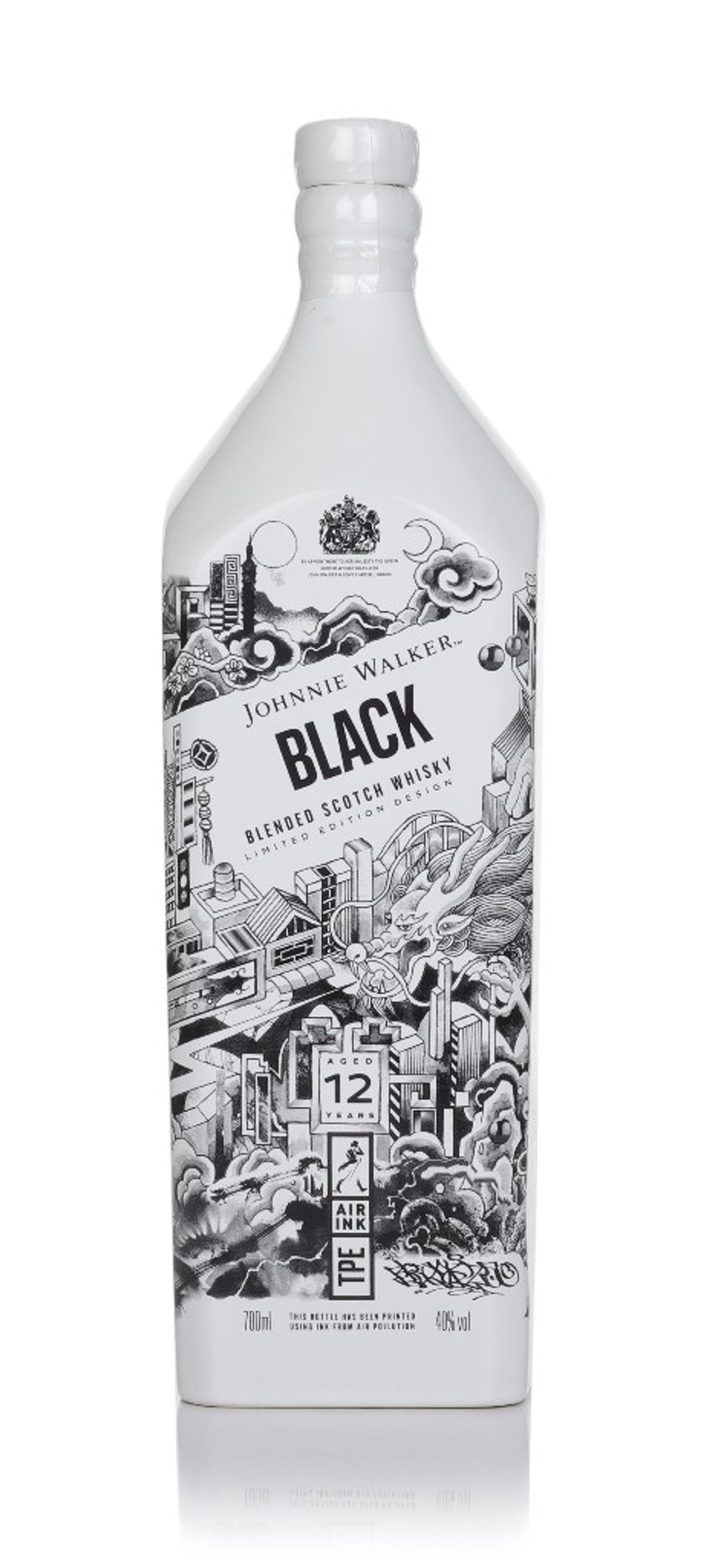 Johnnie Walker Black Label 12 Year Old - Air Ink Taipei Edition 70cl