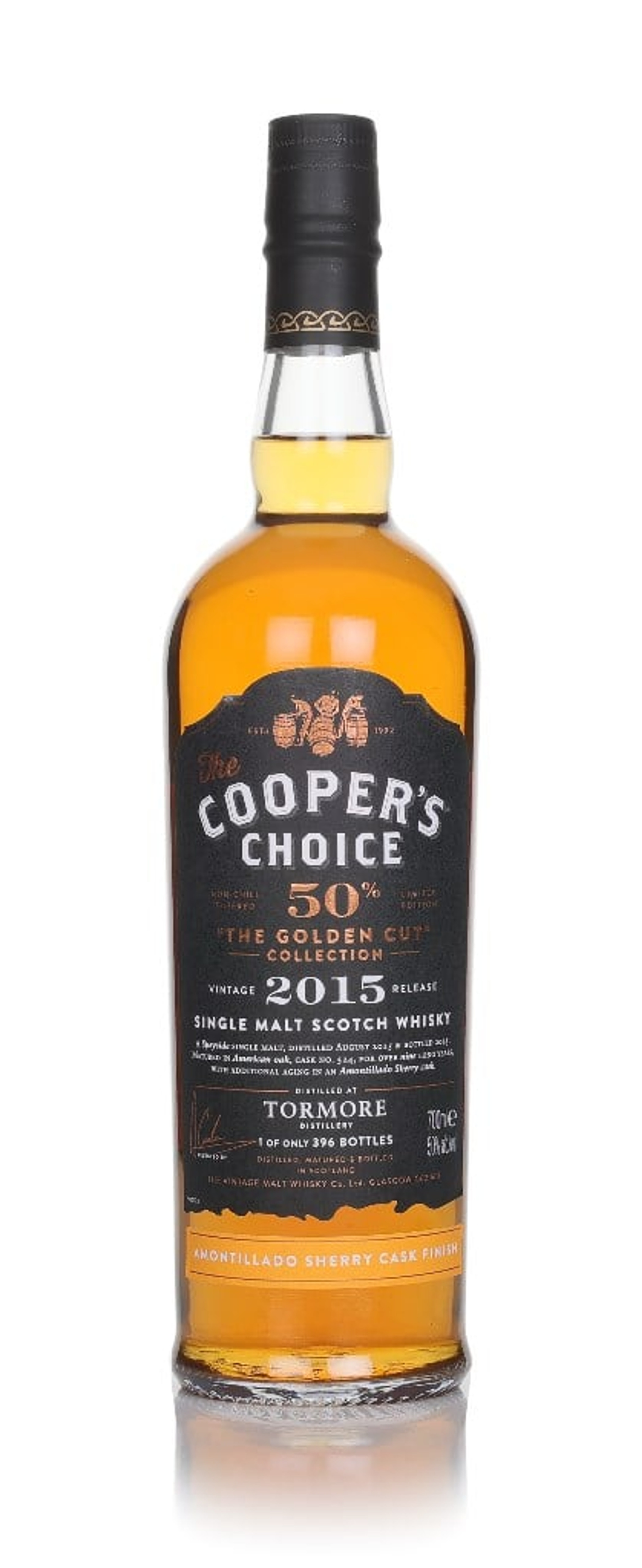 Tormore 9 Year Old 2015 - The Cooper's Choice The Golden Cut Collection (The Vintage Malt Whisky Co.) 70cl