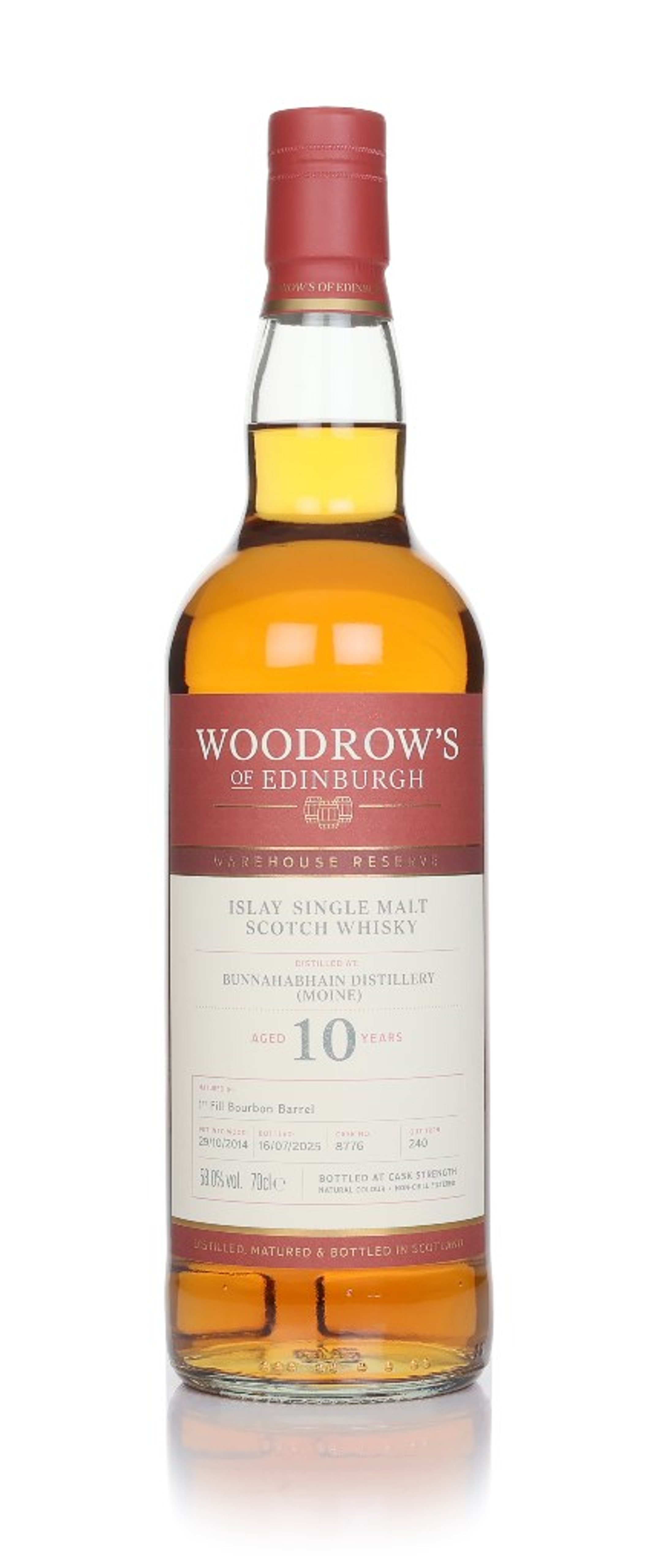 Bunnahabhain Moine 10 Year Old 2014 - Woodrow's of Edinburgh 70cl