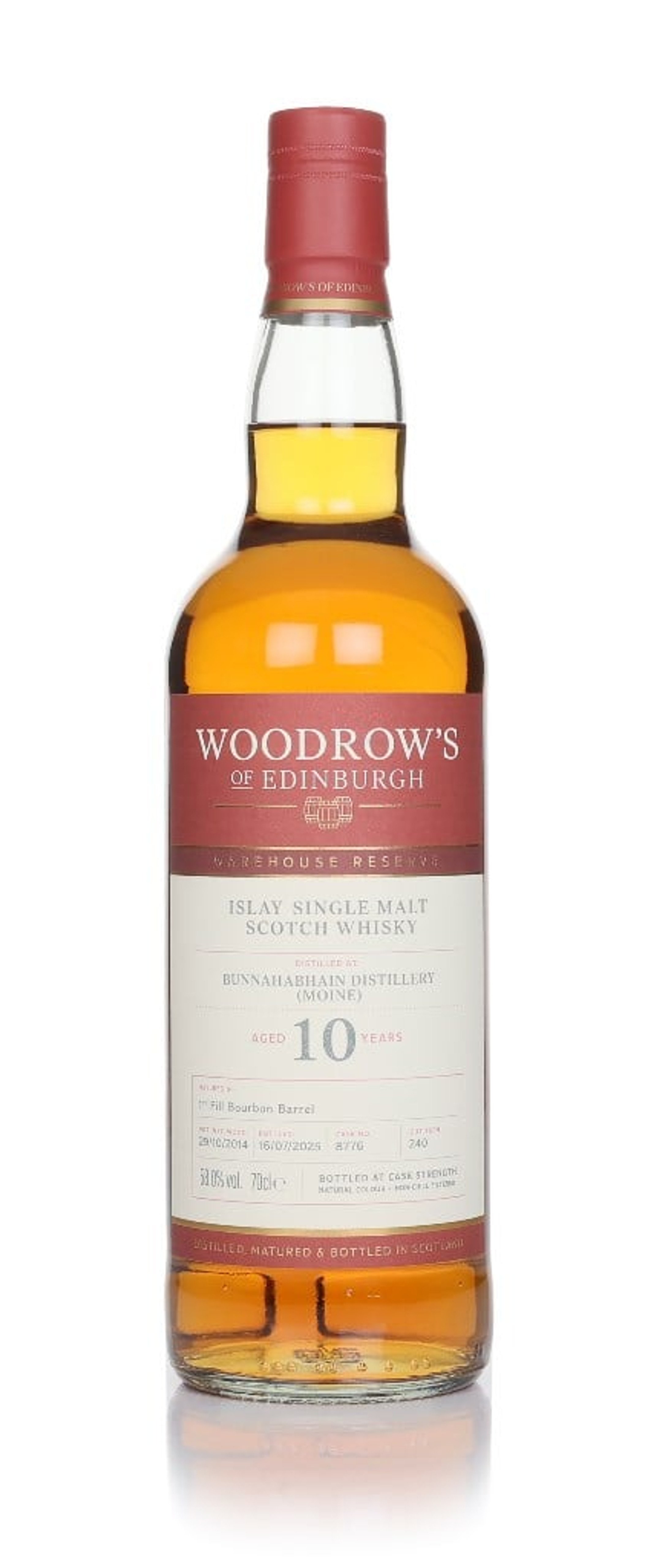 Bunnahabhain Moine 10 Year Old 2014 - Woodrow's of Edinburgh 70cl
