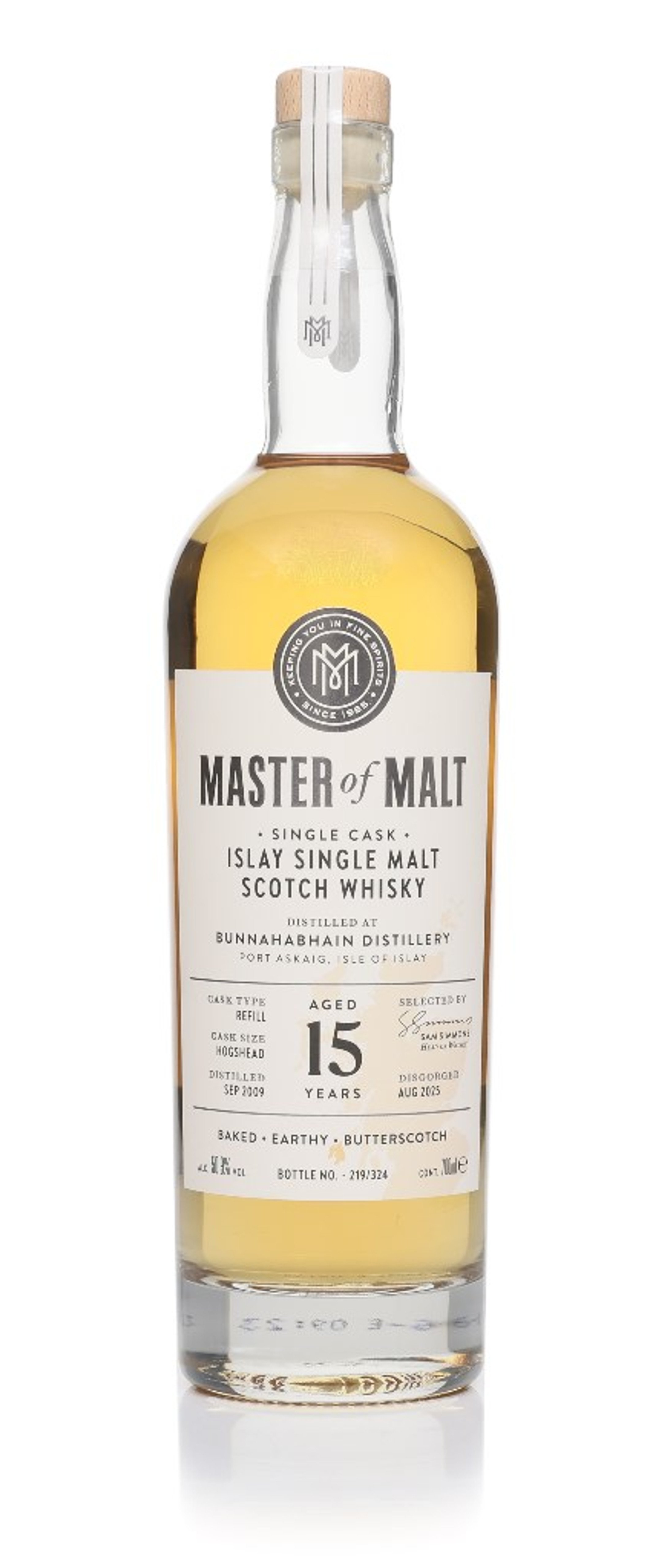 Bunnahabhain 15 Year Old 2009 Single Cask (Master of Malt) 70cl