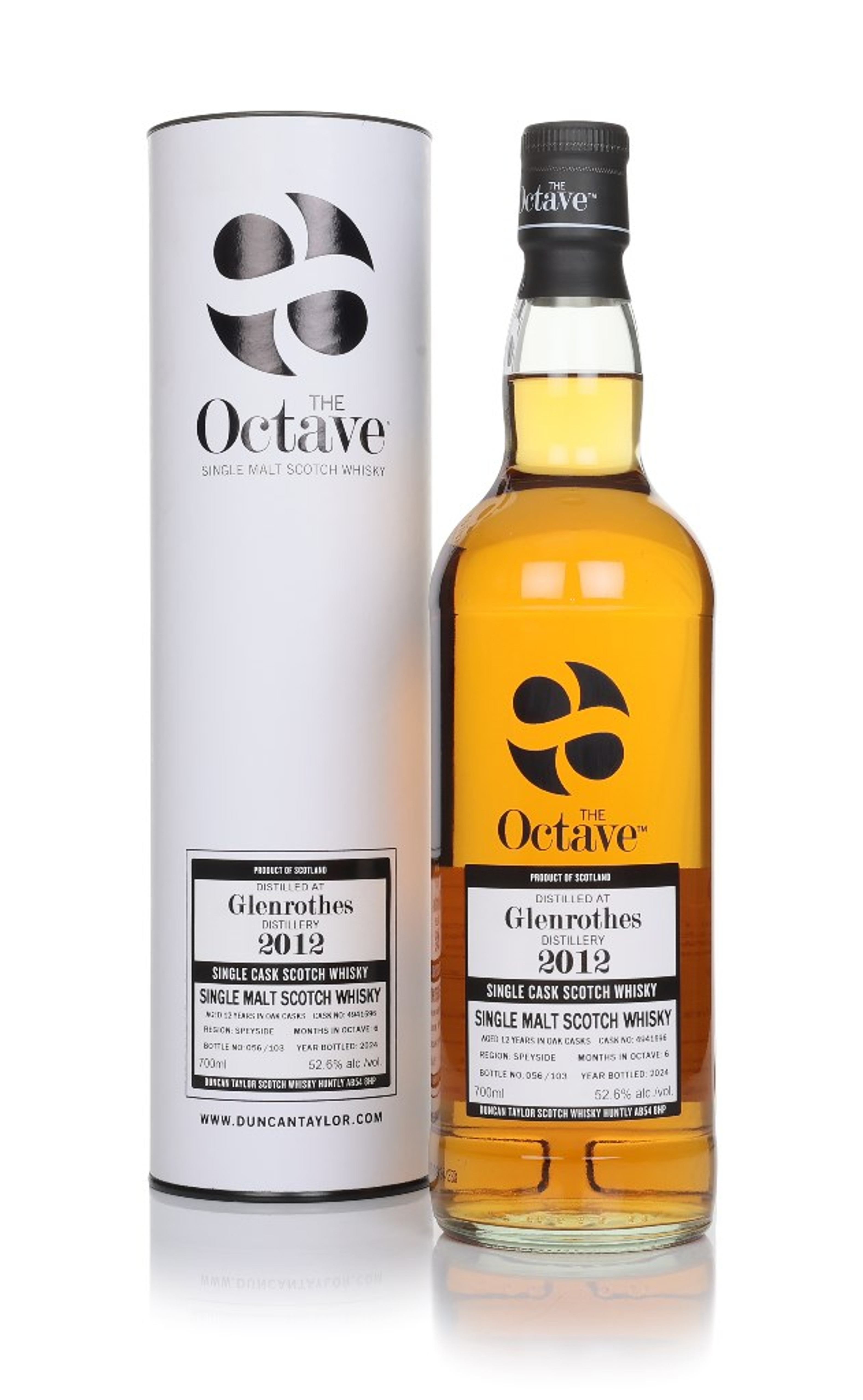 Glenrothes 12 Year Old 2012 (cask 4941696) - The Octave (Duncan Taylor) 70cl