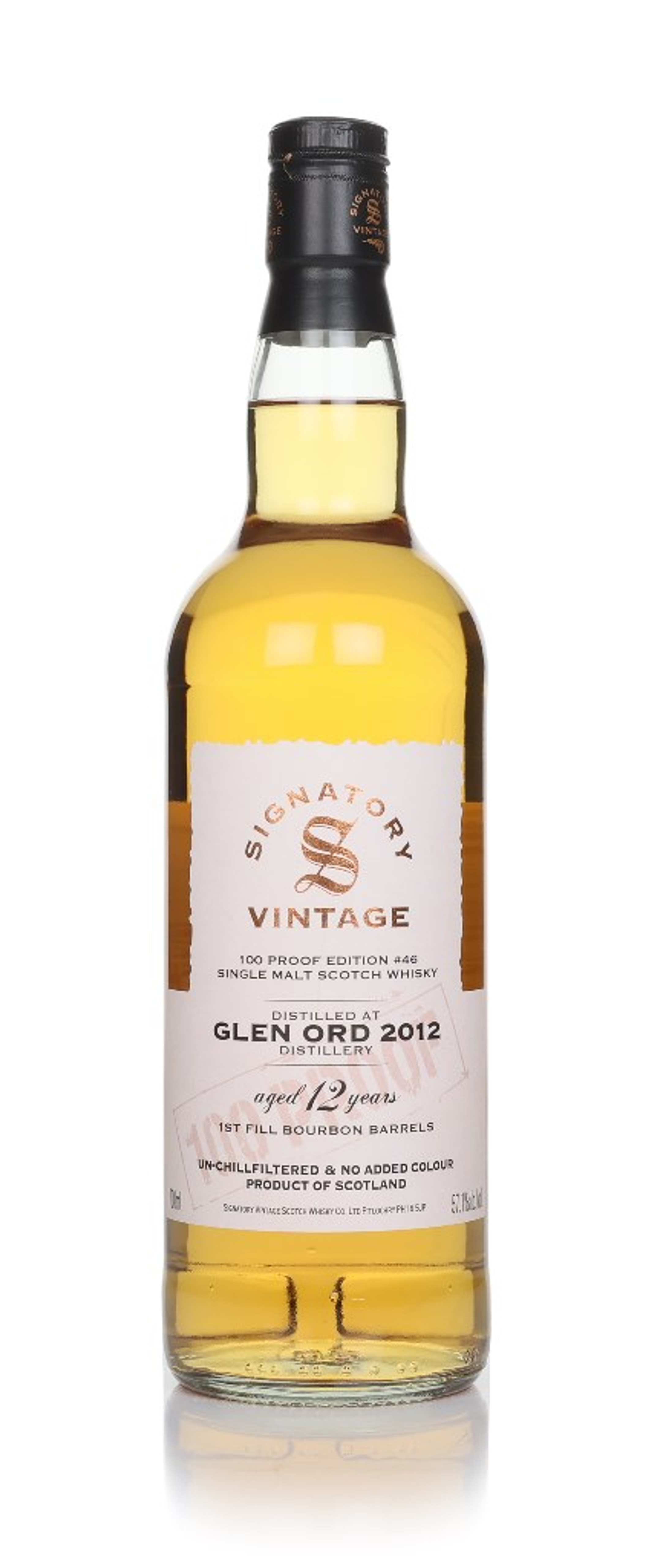 Glen Ord 12 Year Old 2012 - 100 Proof Edition #46 (Signatory) 70cl