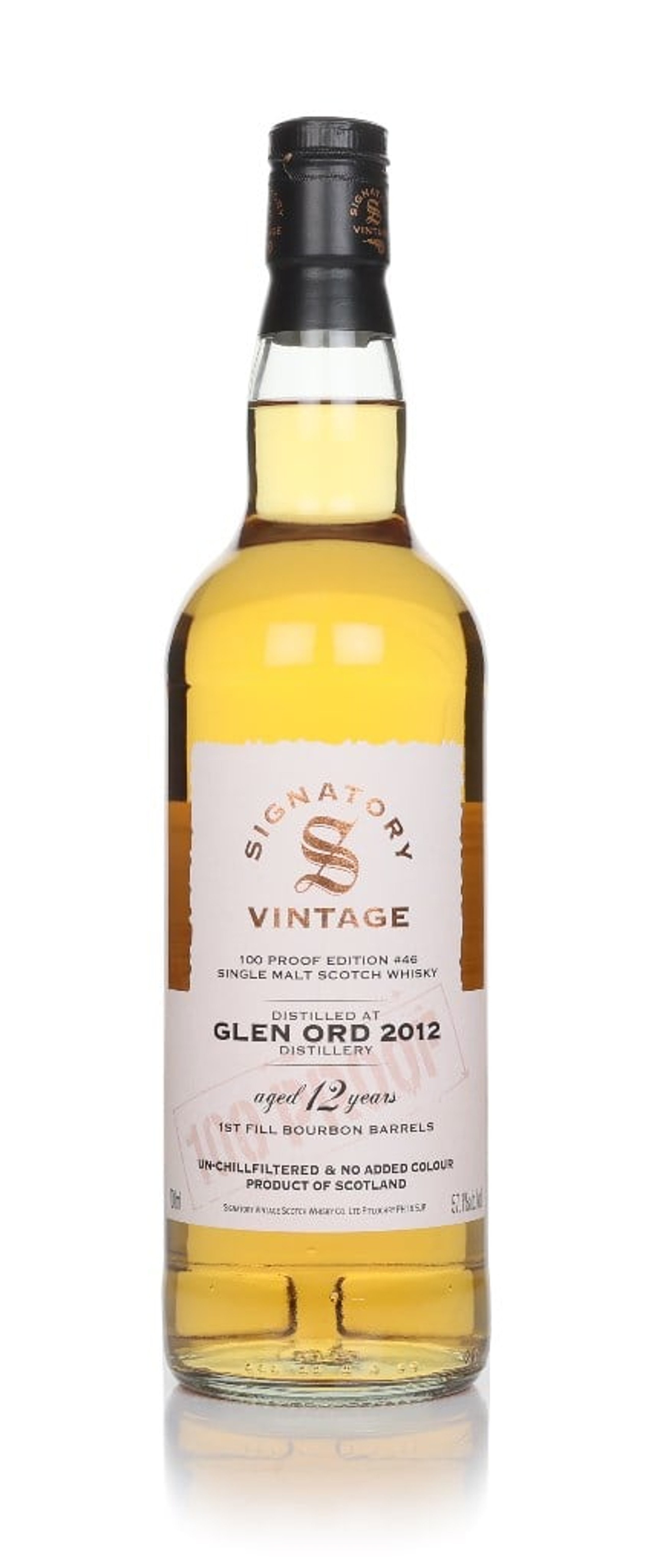 Glen Ord 12 Year Old 2012 - 100 Proof Edition #46 (Signatory) 70cl