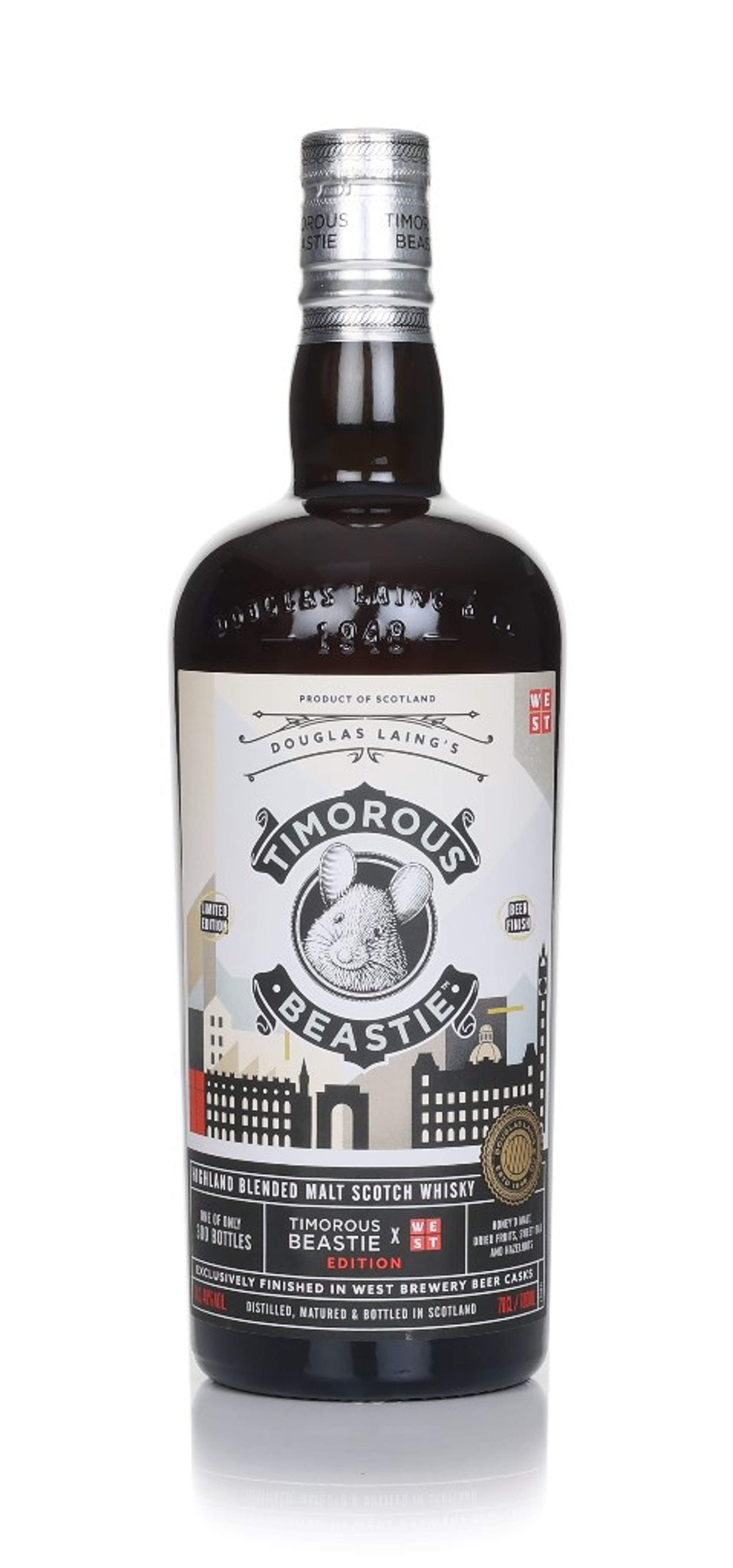 Timorous Beastie x WEST Brewery Beer Cask Finish 70cl