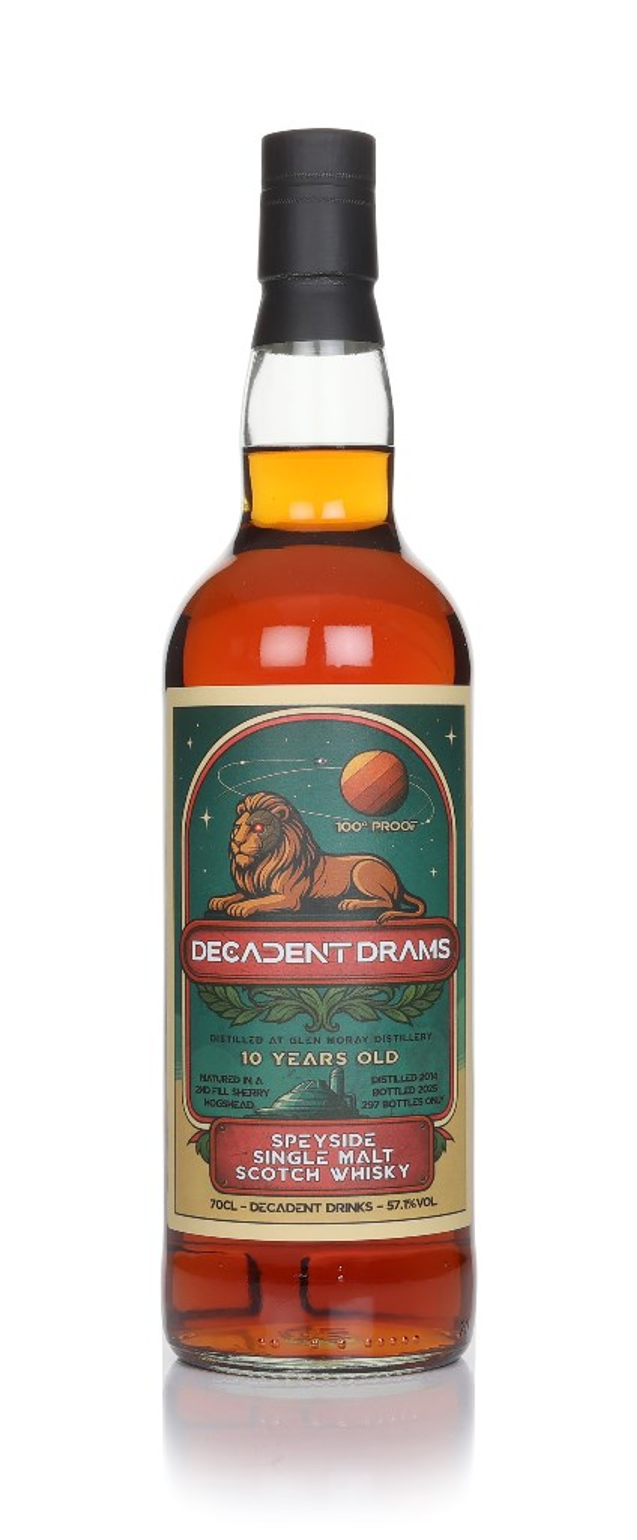 Glen Moray 10 Year Old 2014 - Decadent Drams (Decadent Drinks) 70cl