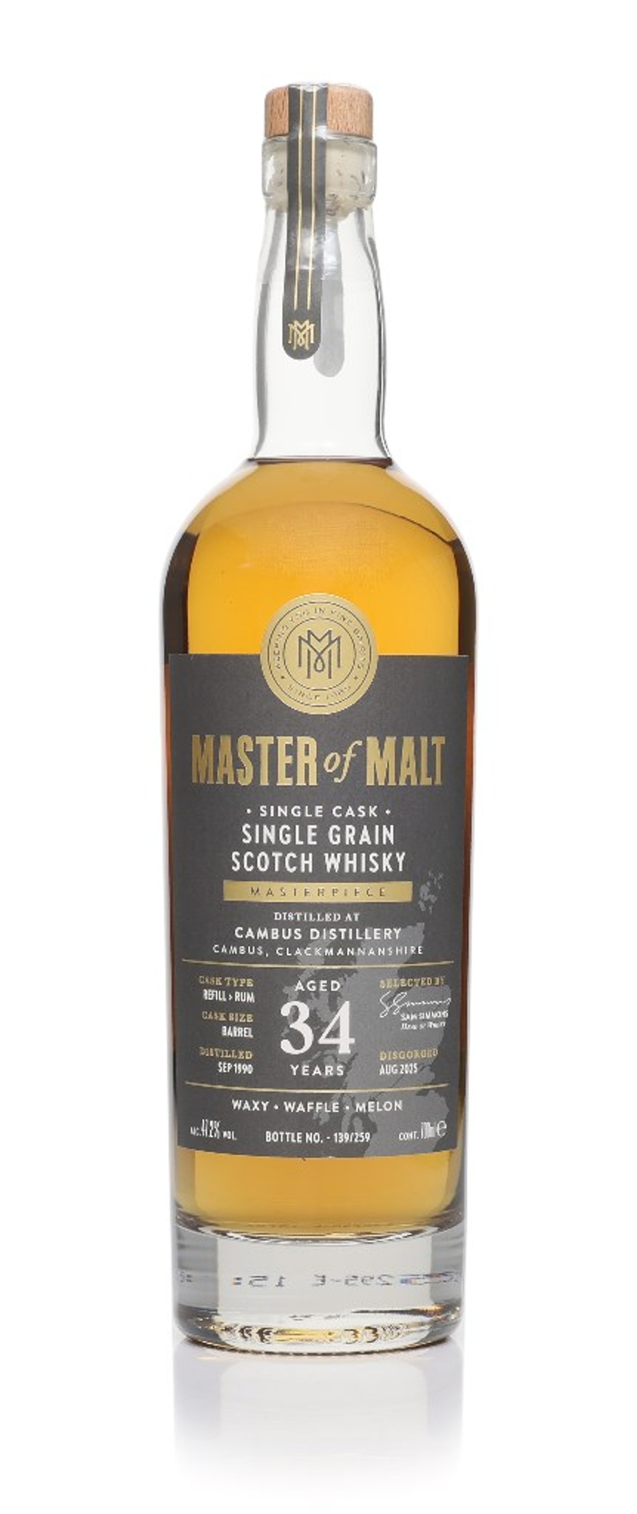 Cambus 34 Year Old 1990 Single Cask (Master of Malt) 70cl