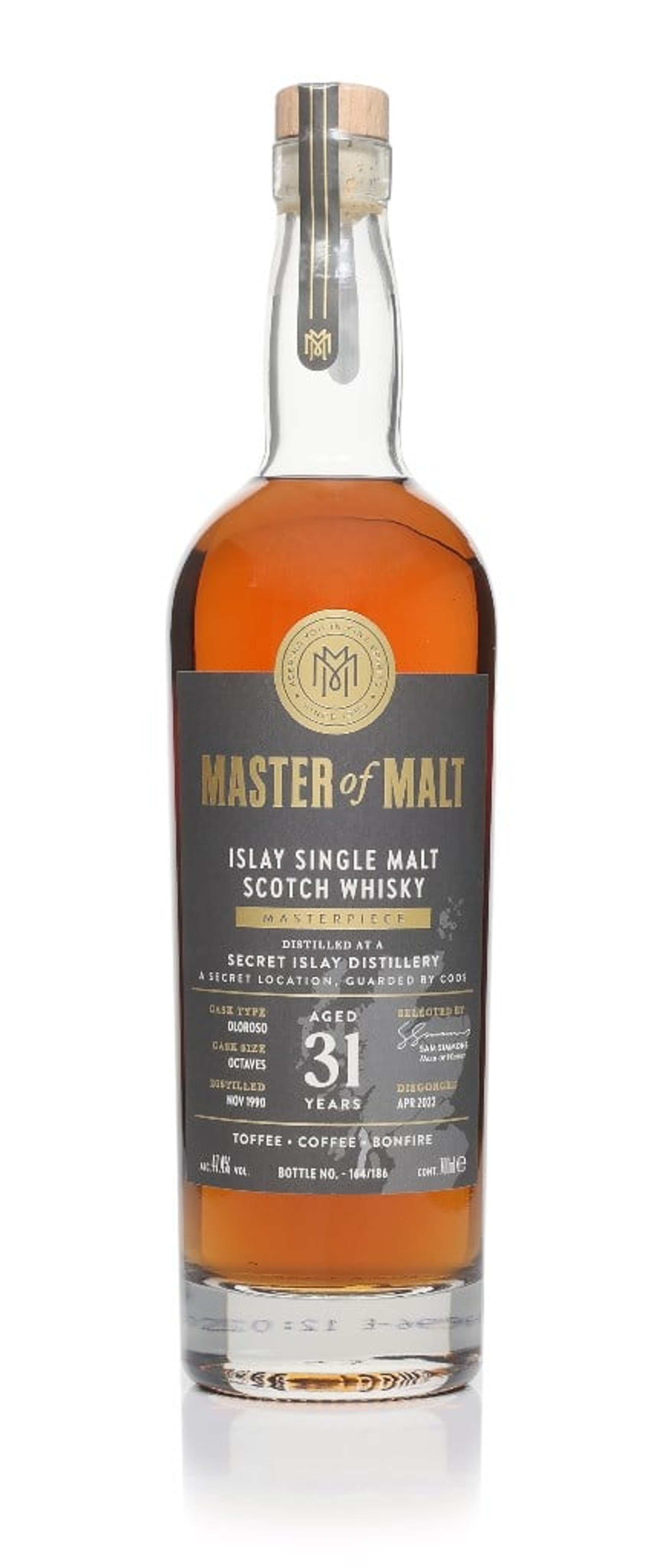 A Secret Islay Distillery 31 Year Old 1990 (Master of Malt) 70cl