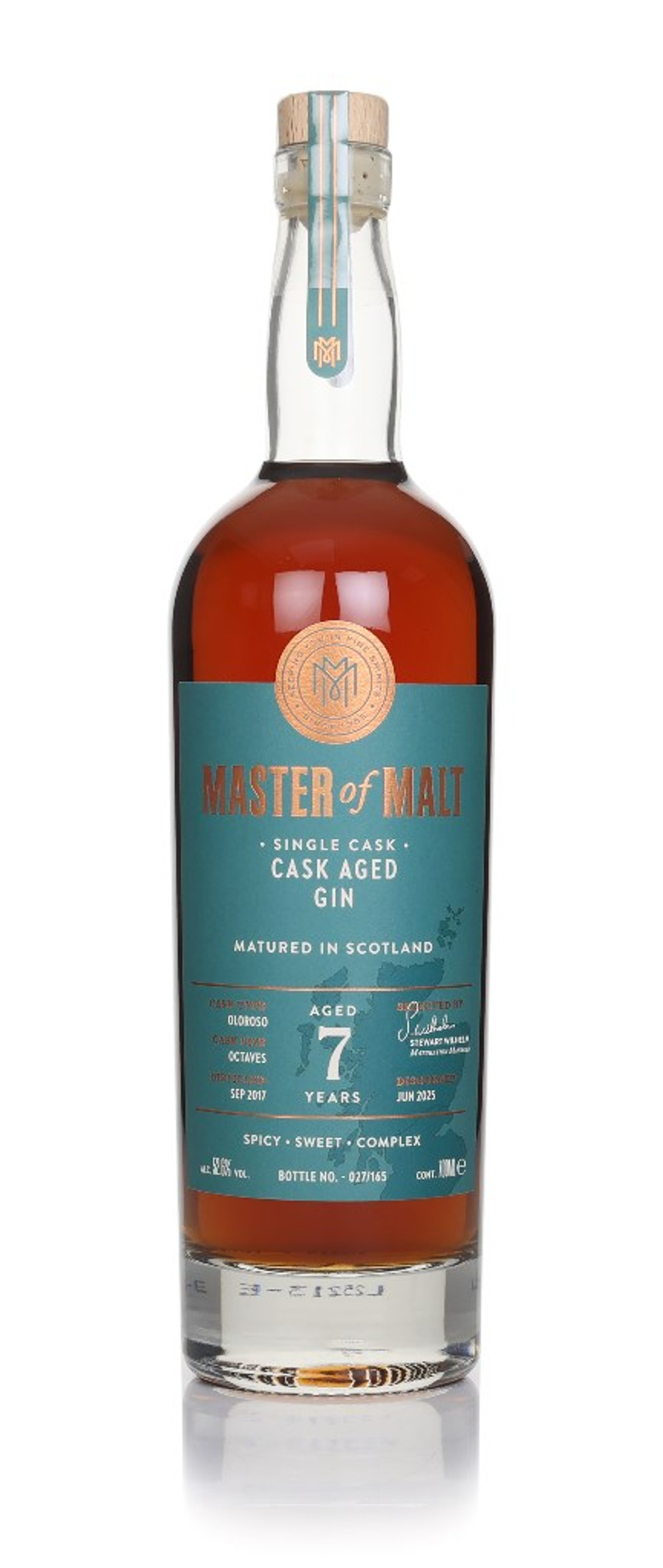 Cask Aged Gin 7 Year Old 2017 Single Cask (Master of Malt) 70cl