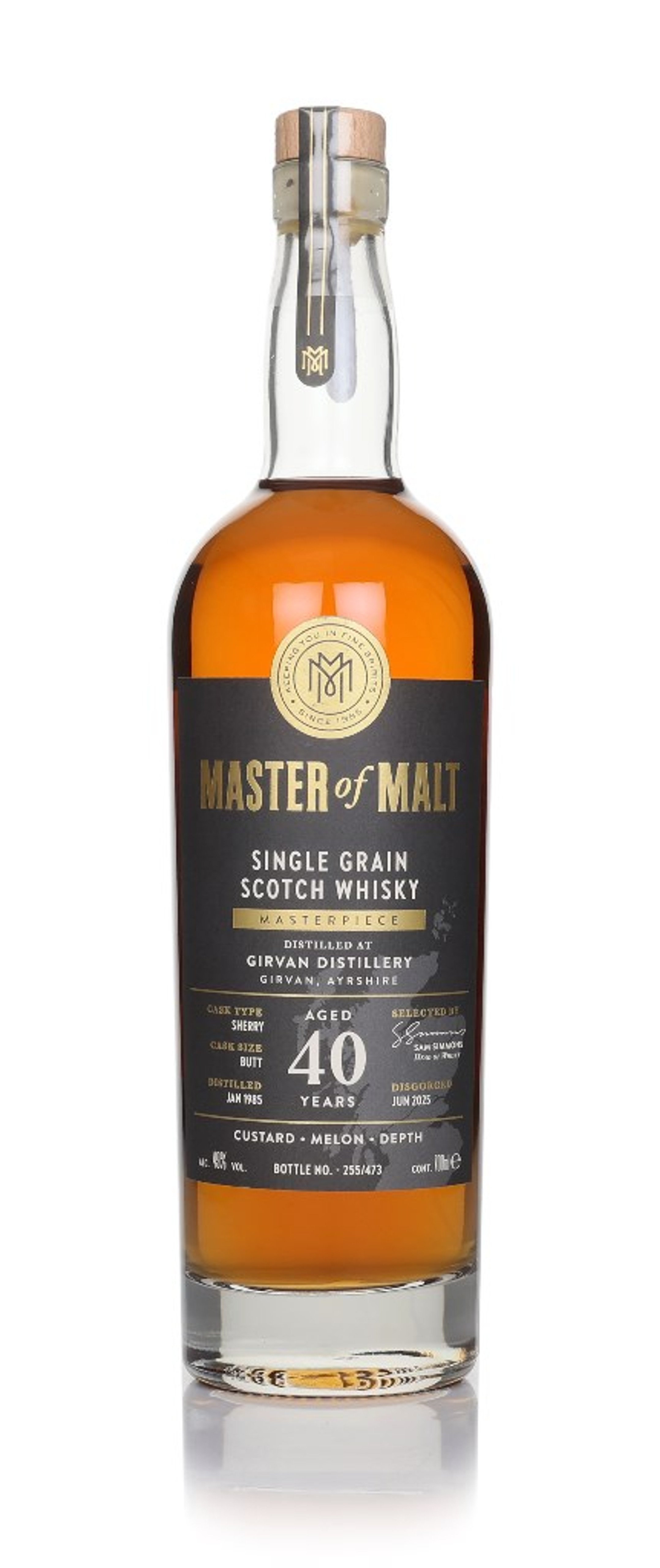 Girvan 40 Year Old 1985 (Master of Malt 40th Anniversary Bottling) 70cl