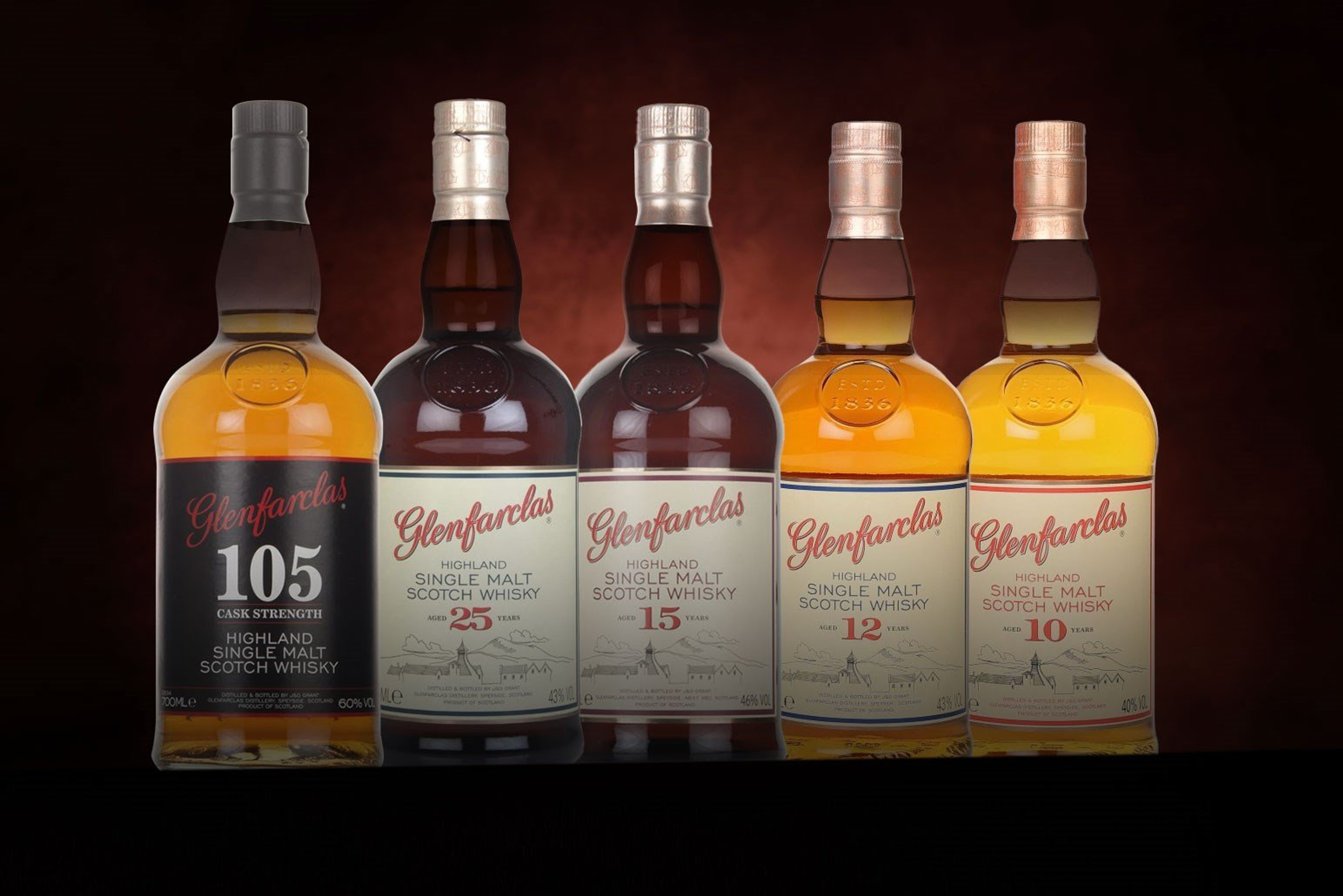 *COMPETITION* Glenfarclas Whisky Collection (5) Ticket 70cl