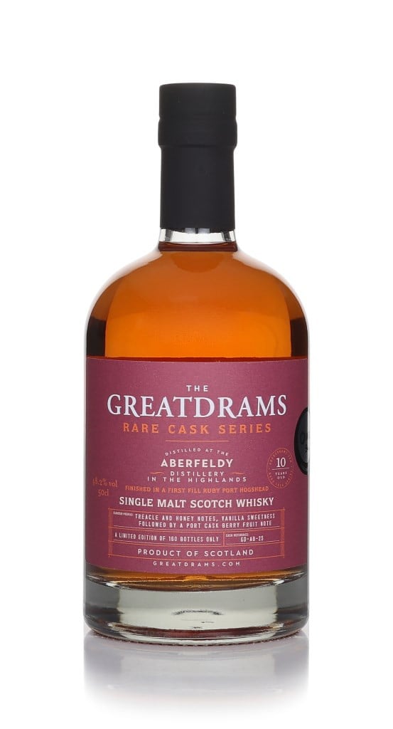 Aberfeldy 10 Year Old Port Cask Matured - Rare Cask Series (GreatDrams) 50cl