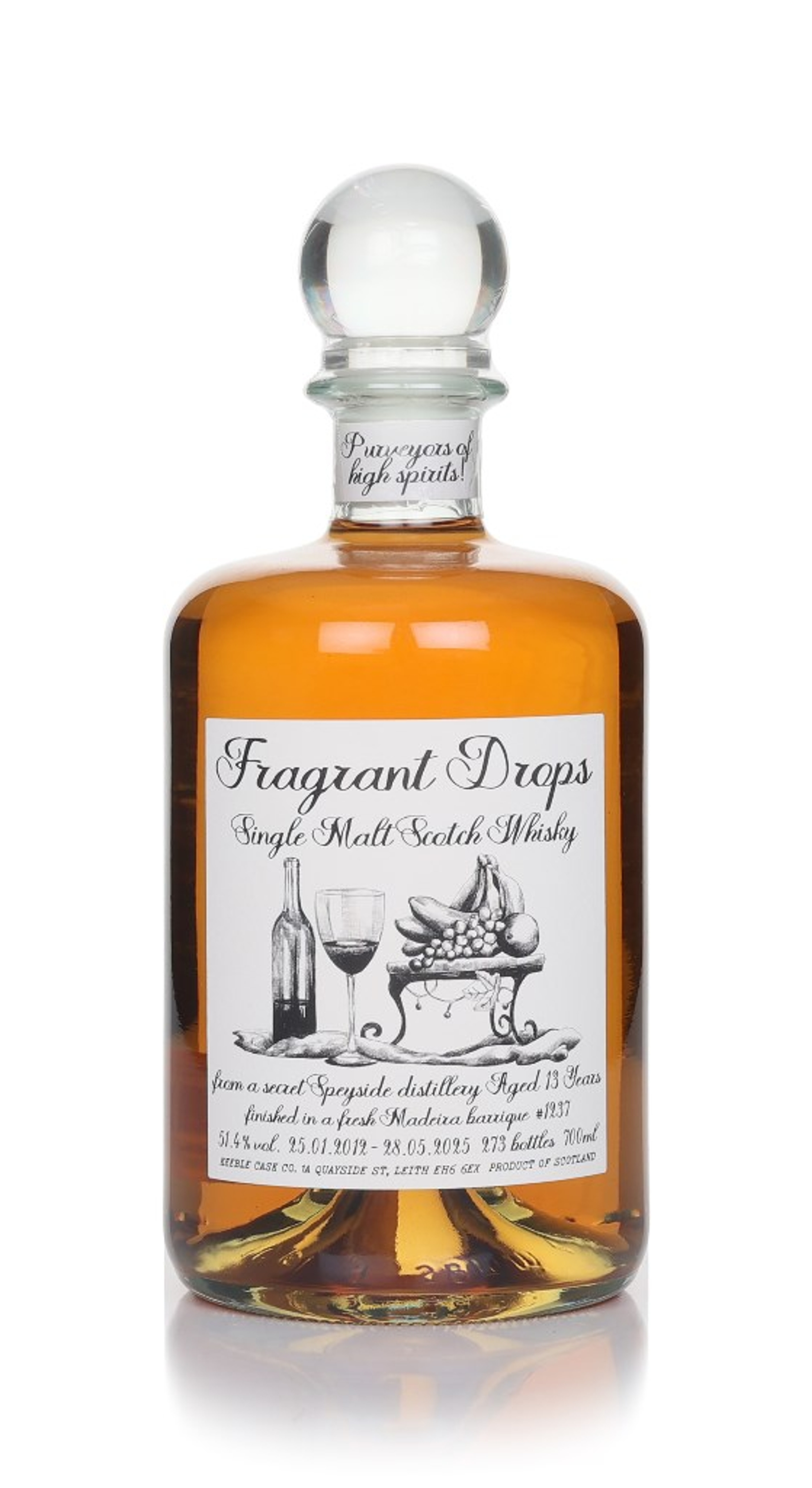 Secret Speyside 13 Year Old 2012 Madeira Finish (cask 1237) - Fragrant Drops (Keeble Cask Company) 70cl