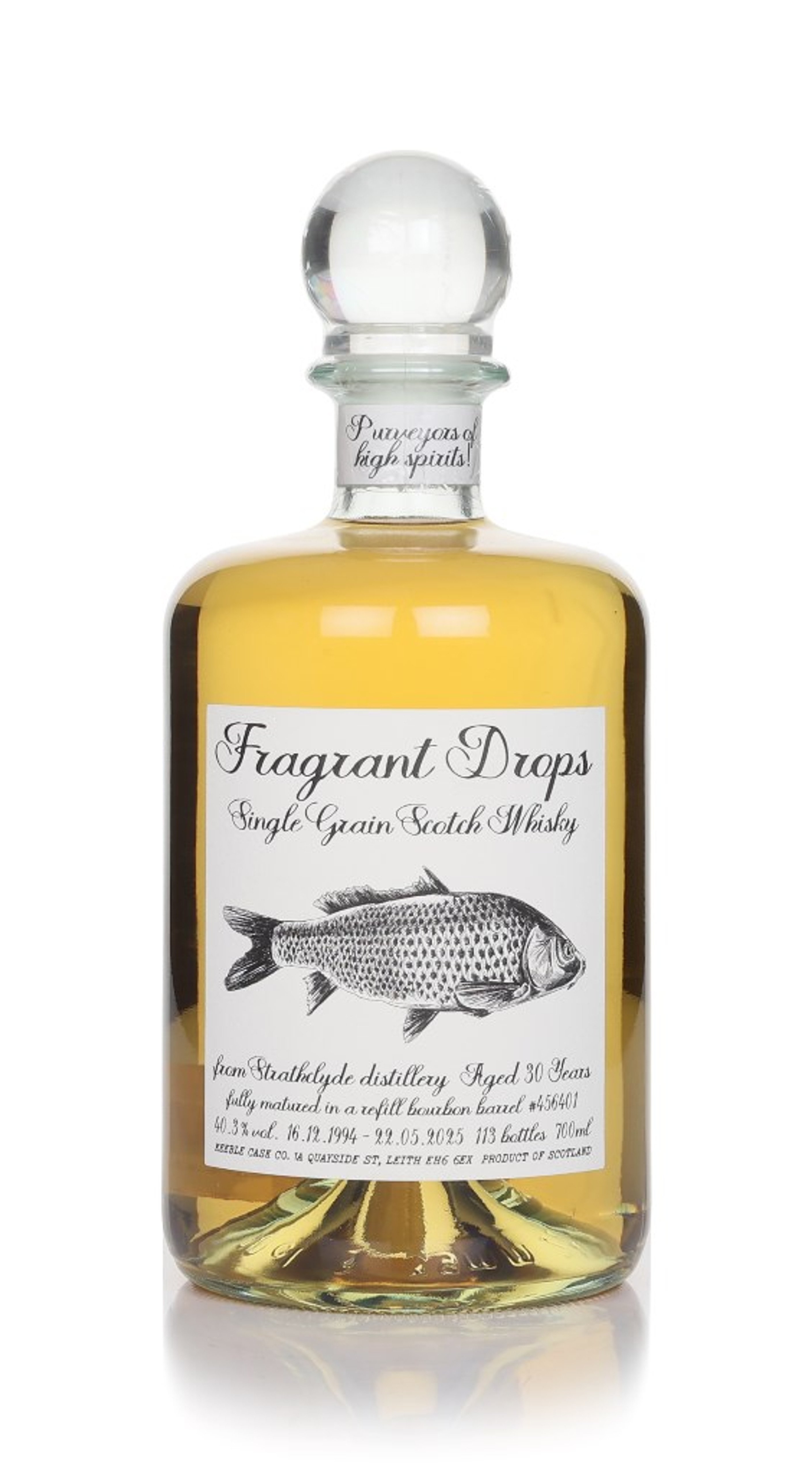 Strathclyde 30 Year Old 1994 Bourbon Barrel Matured (cask 456401) - Fragrant Drops (Keeble Cask Company) 70cl