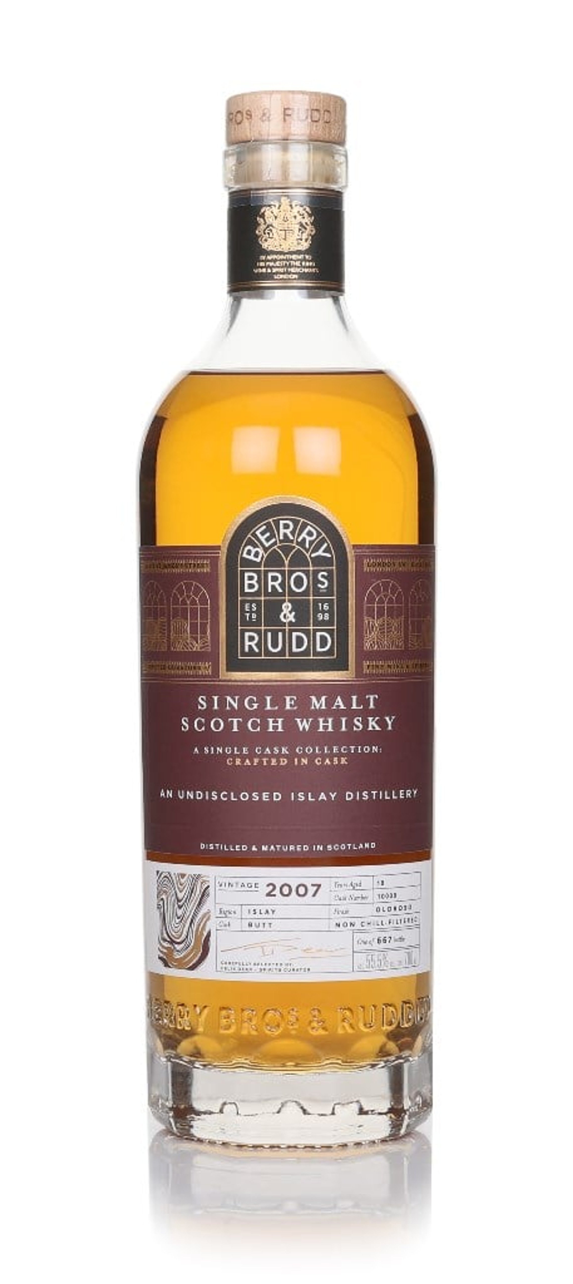 Undisclosed Islay 2007 (cask 10009) - Berry Bros. & Rudd 70cl
