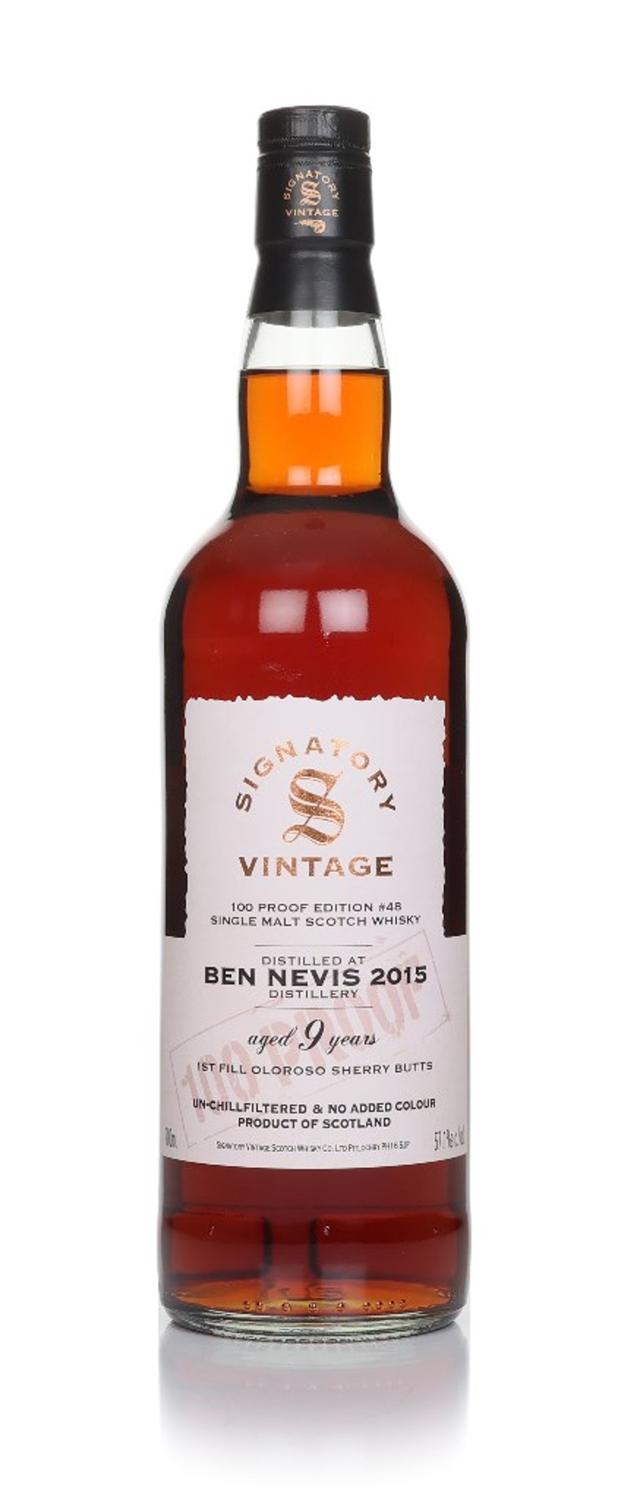 Ben Nevis 9 Year Old 2015 - 100 Proof Edition #48 (Signatory) 70cl