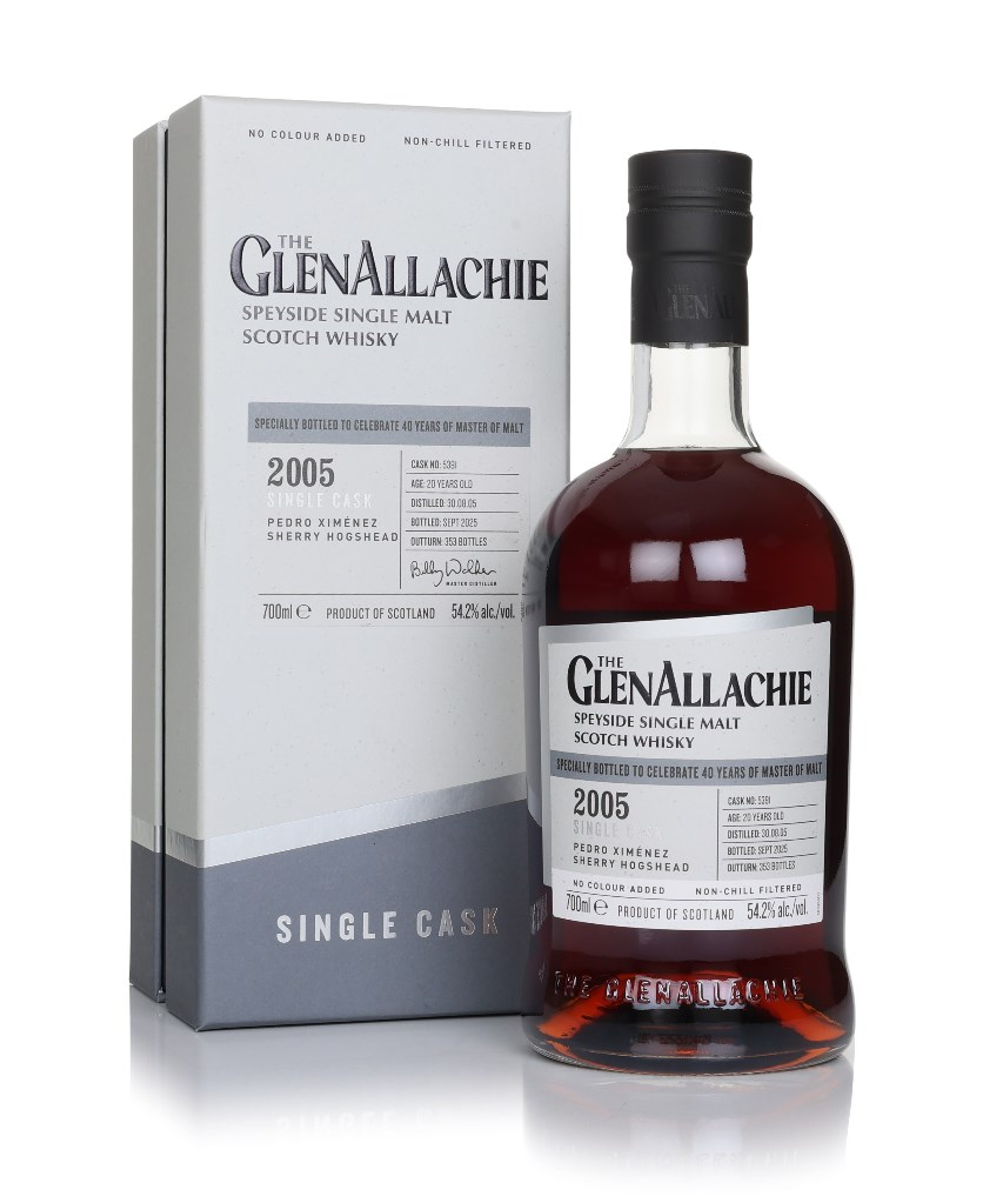 GlenAllachie 20 Year Old 2005 (cask 5391) - Pedro Ximénez Sherry Hogshead (Master of Malt Exclusive) 70cl