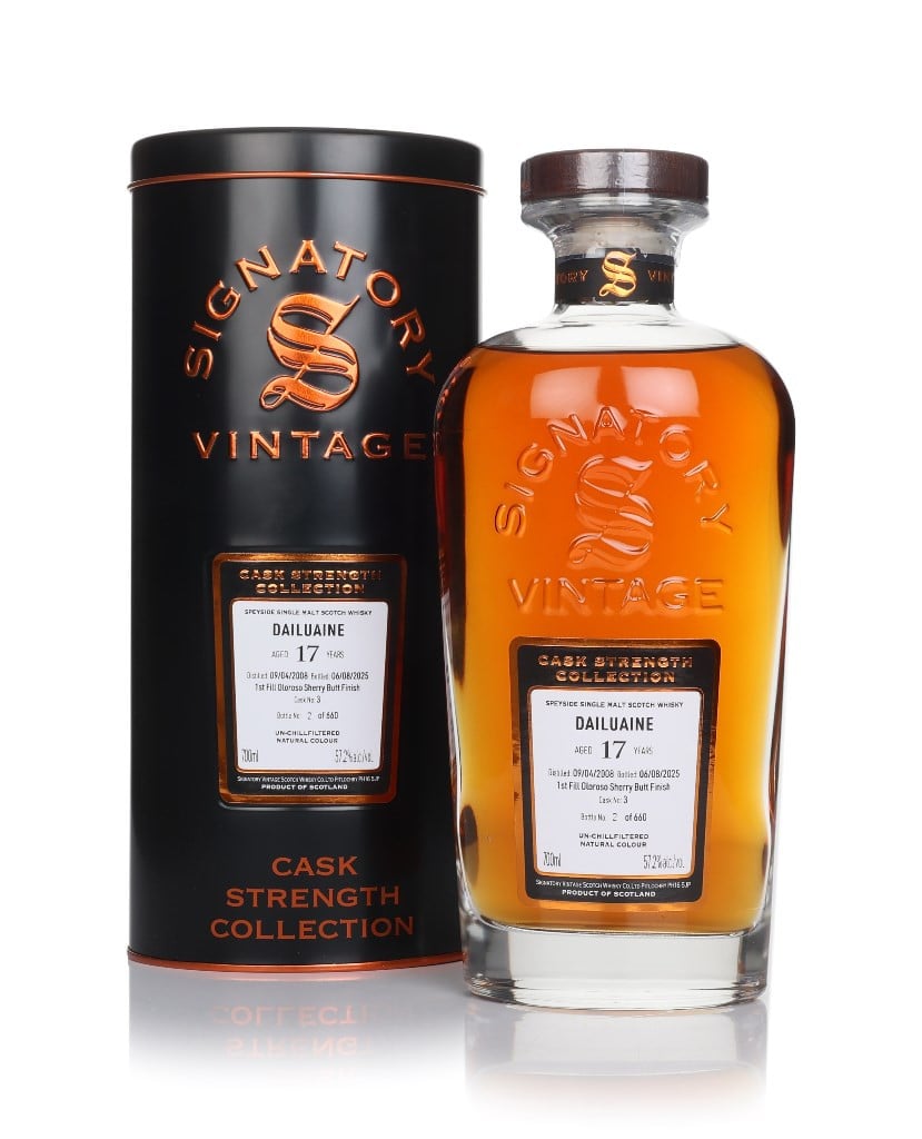 Dailuaine 17 Year Old 2008 (cask 3) - Cask Strength Collection (Signatory) 70cl