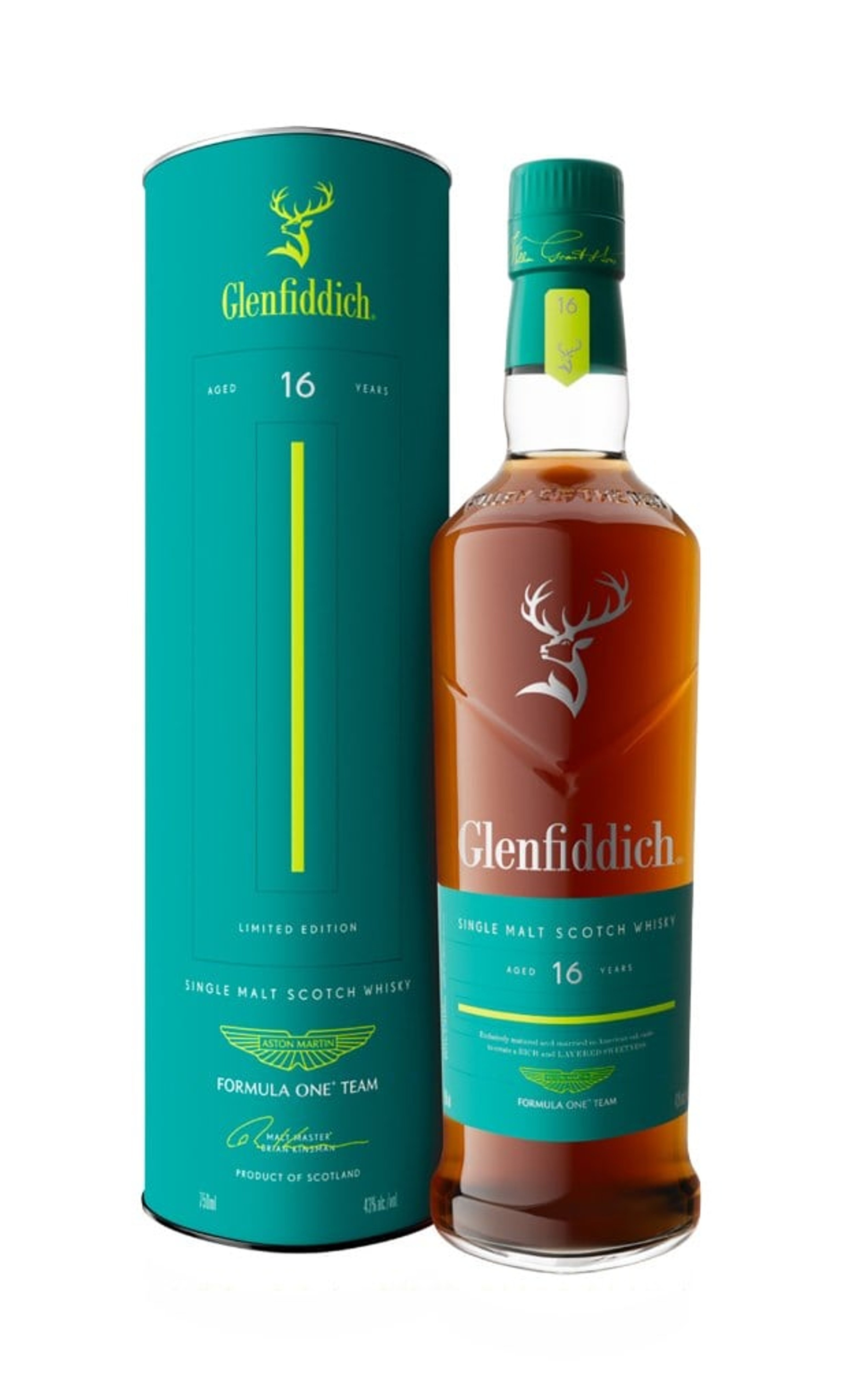 Glenfiddich & Aston Martin Formula One™ Team 16 Year Old Limited Edition 70cl