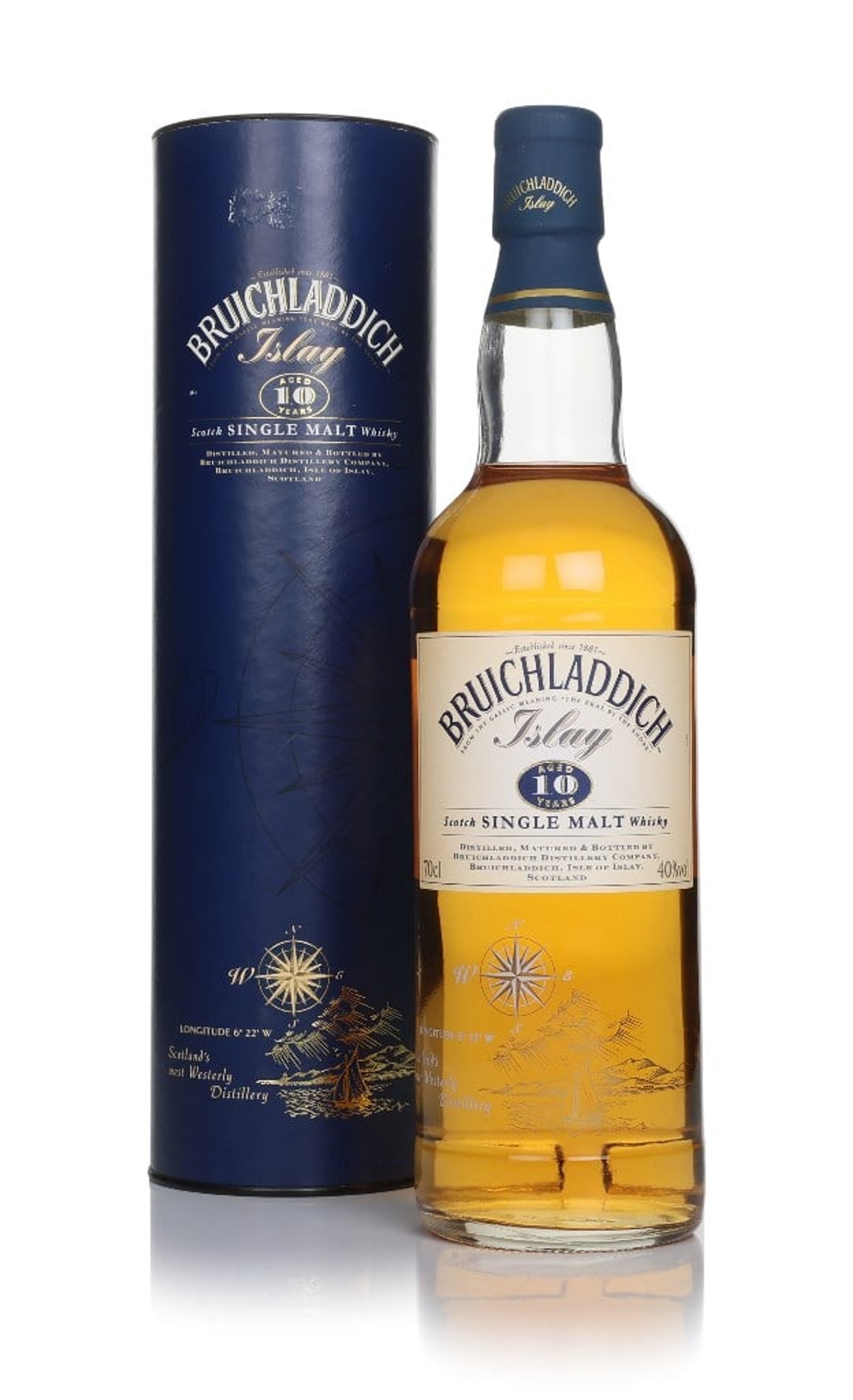 Bruichladdich 10 Year Old - Late 1990s 70cl
