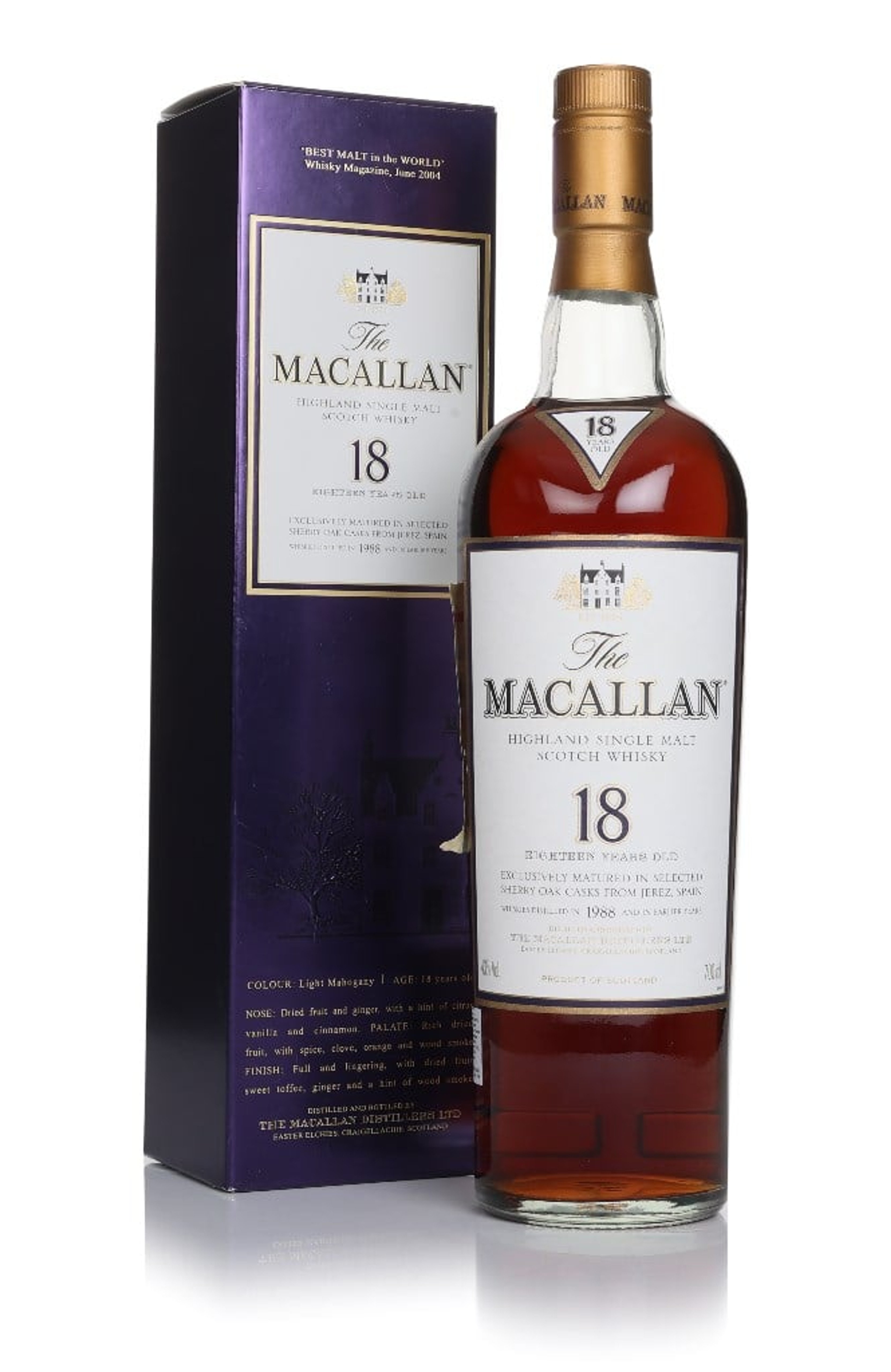 The Macallan 18 Year Old 1988 Sherry Oak 70cl