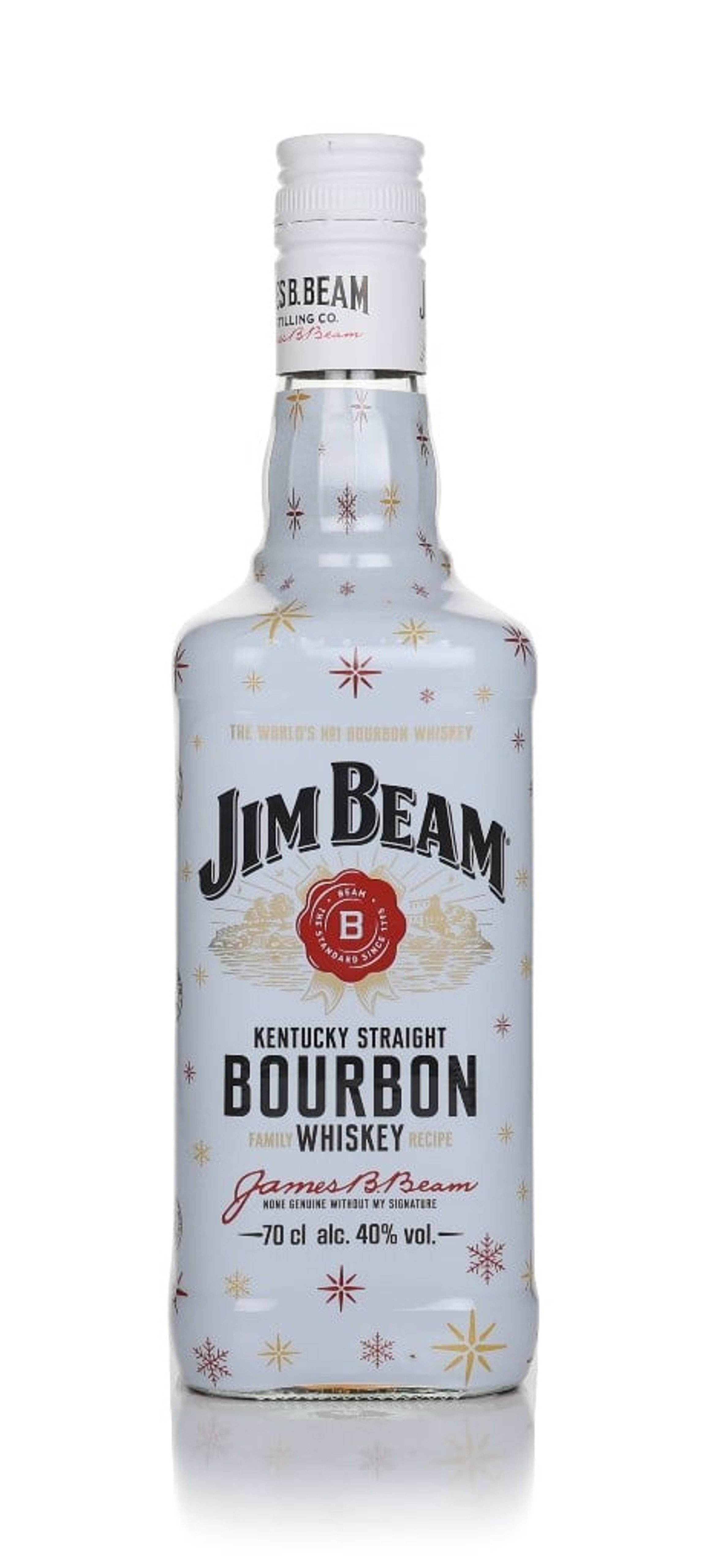Jim Beam White Label Christmas Wrap 70cl