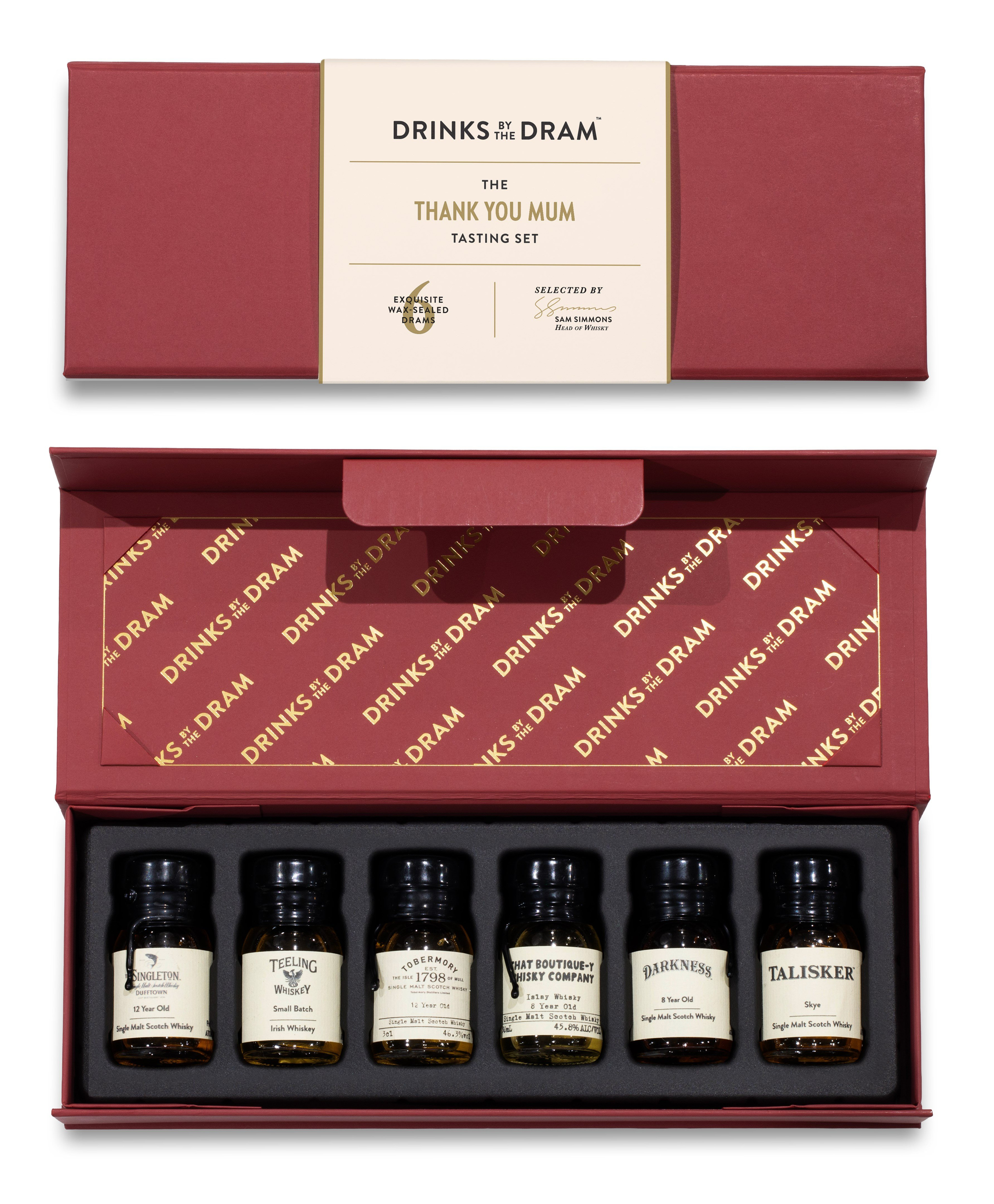 Thank You Mum Whisky Tasting Set (Red) 18cl