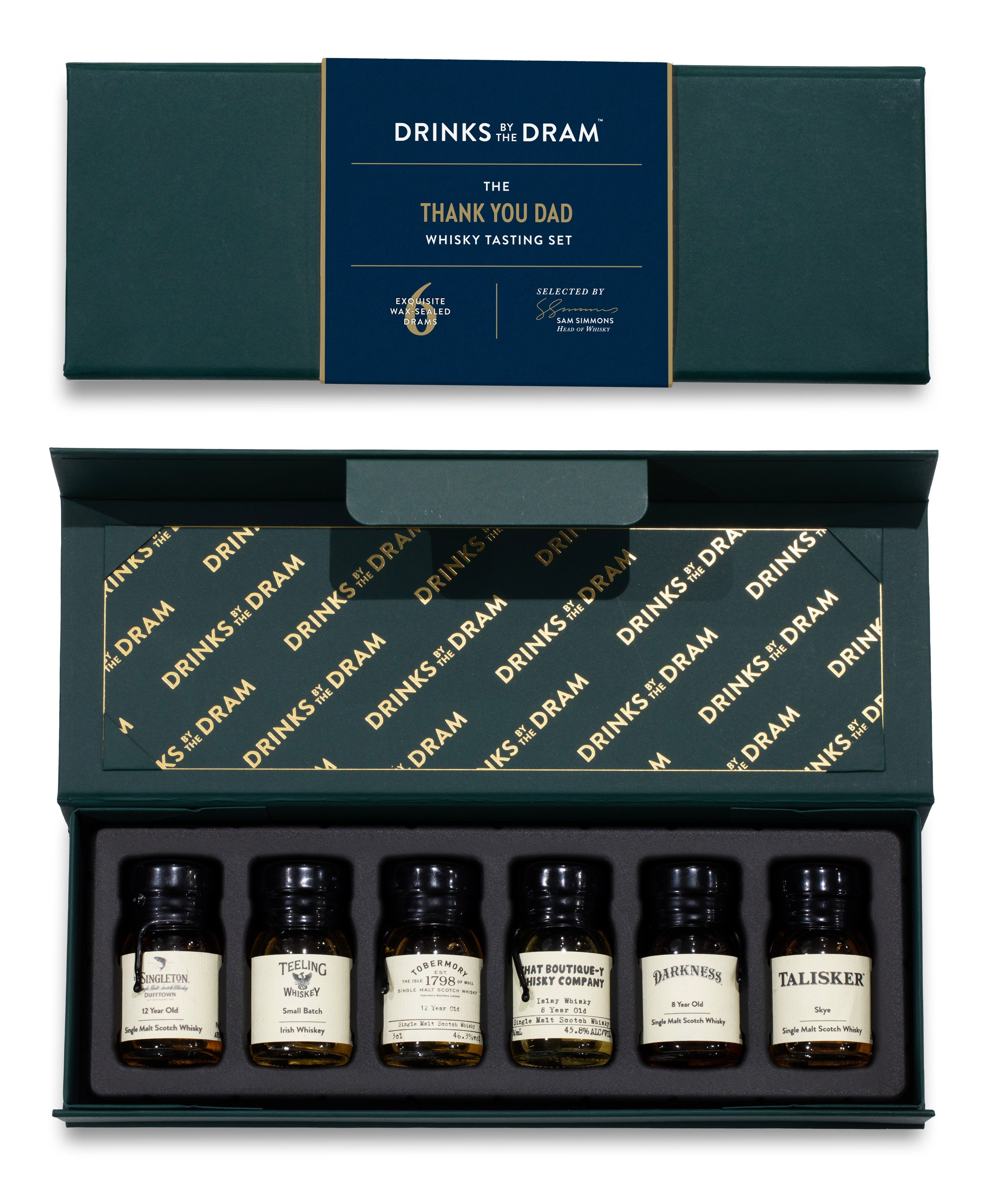 Thank You Dad Whisky Tasting Set (Green) 18cl