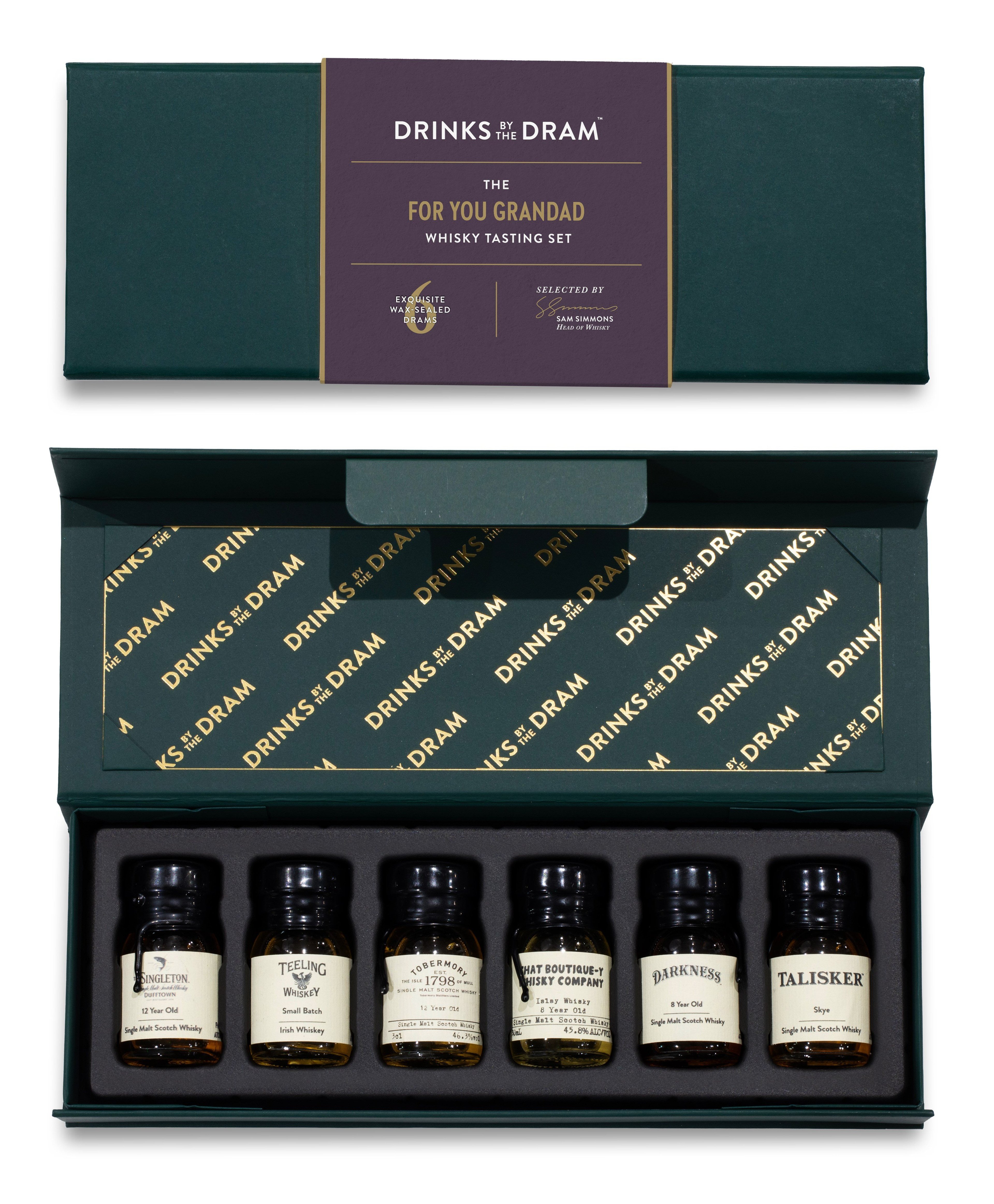 For You Grandad Whisky Tasting Set (Green) 18cl