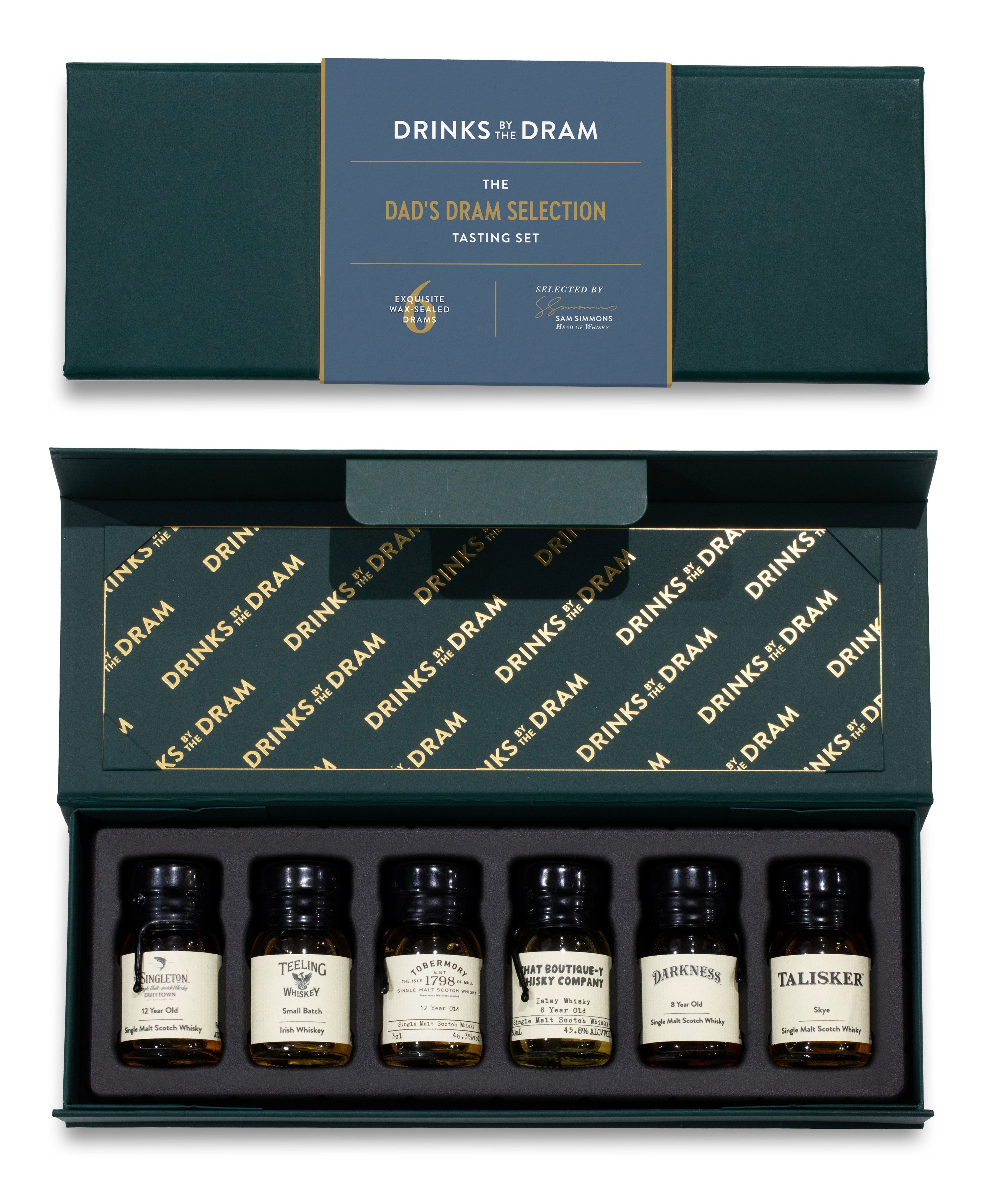 Dad's Dram Selection Whisky Tasting Set (Green) 18cl
