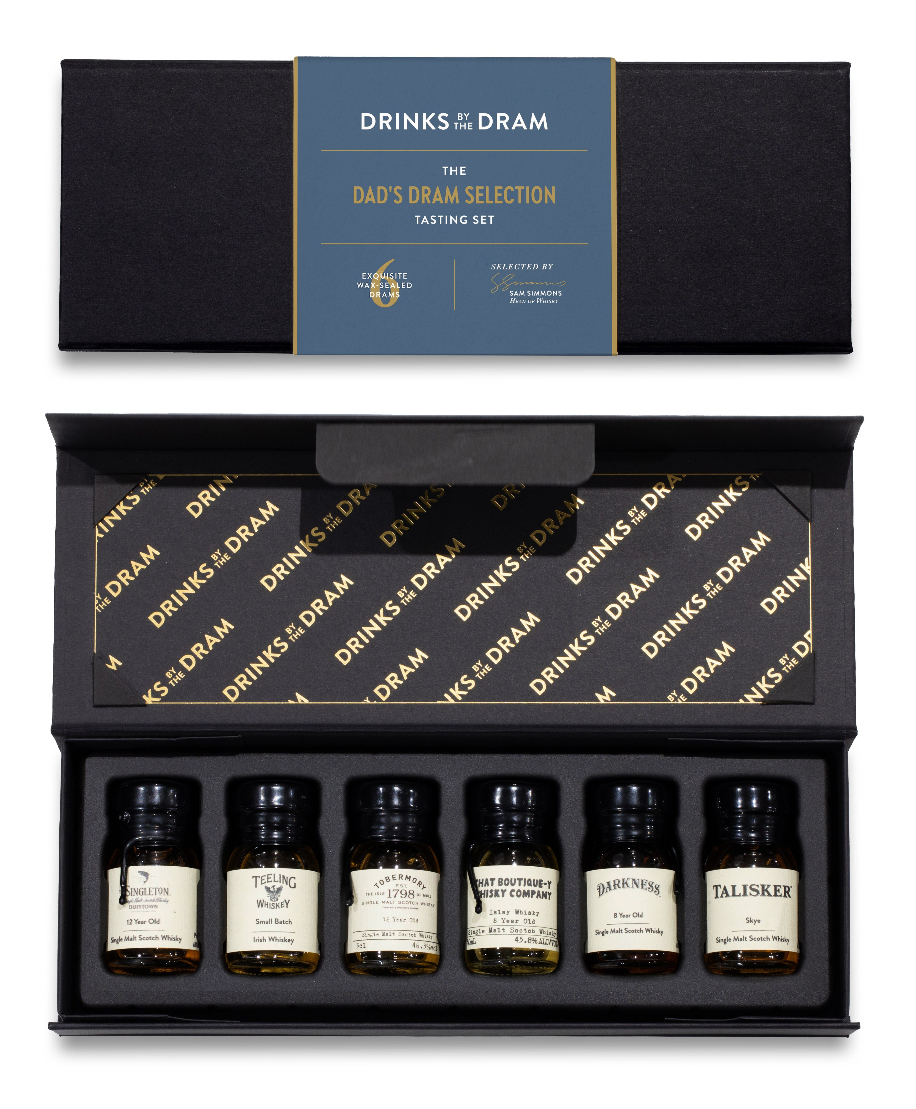 Dad's Dram Selection Whisky Tasting Set (Black) 18cl