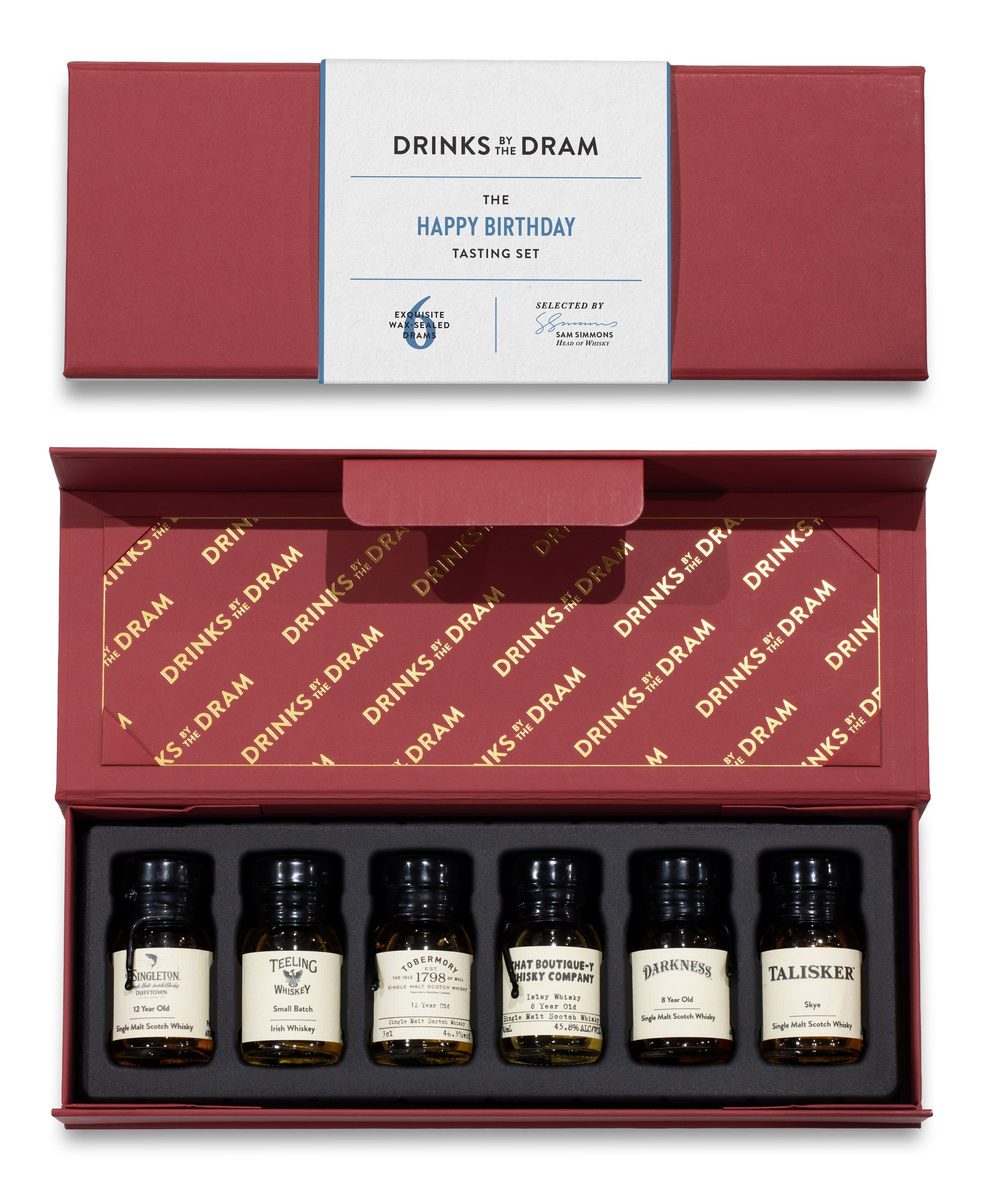 Happy Birthday Whisky Tasting Set (Red) 18cl