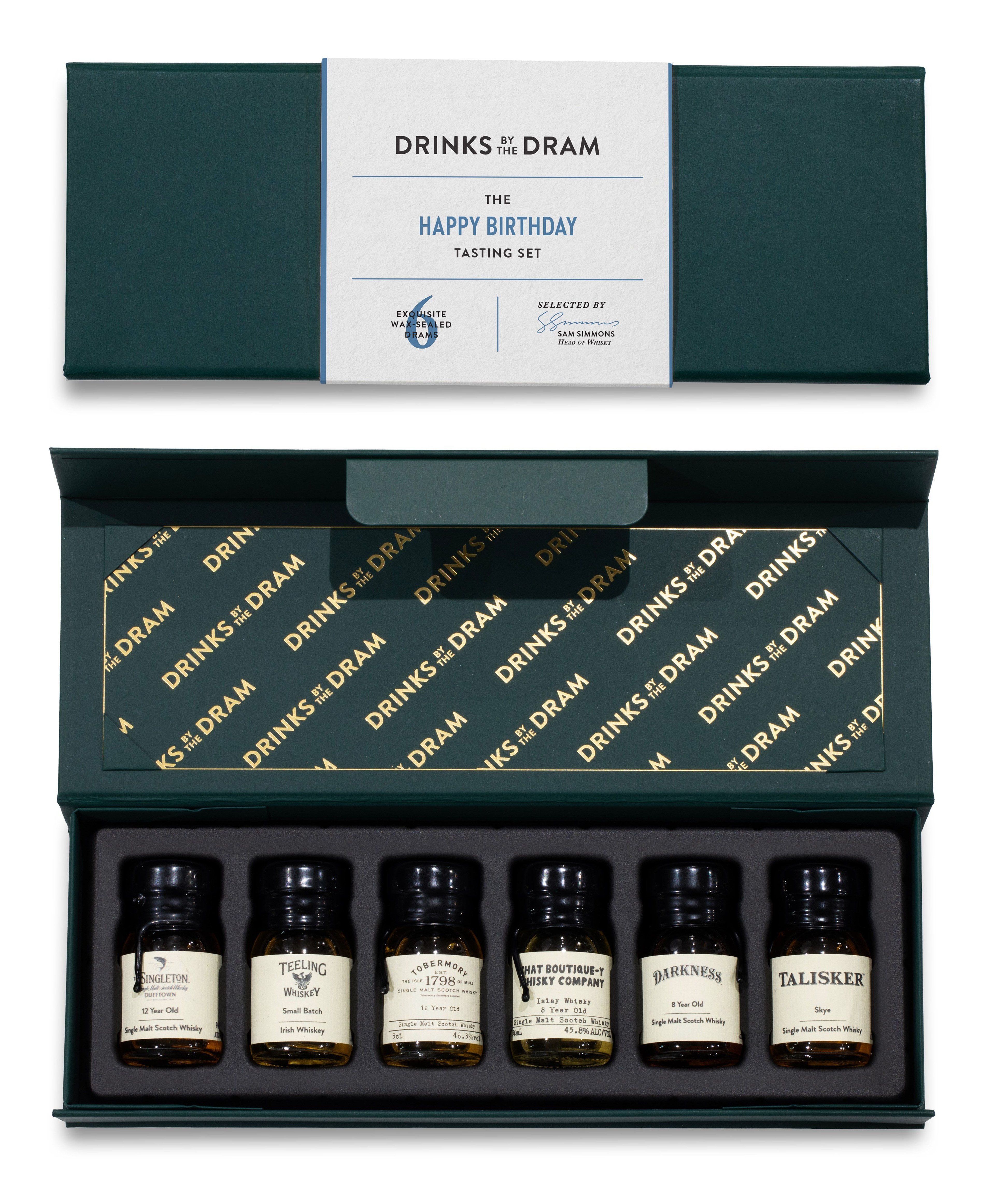 Happy Birthday Whisky Tasting Set (Green) 18cl