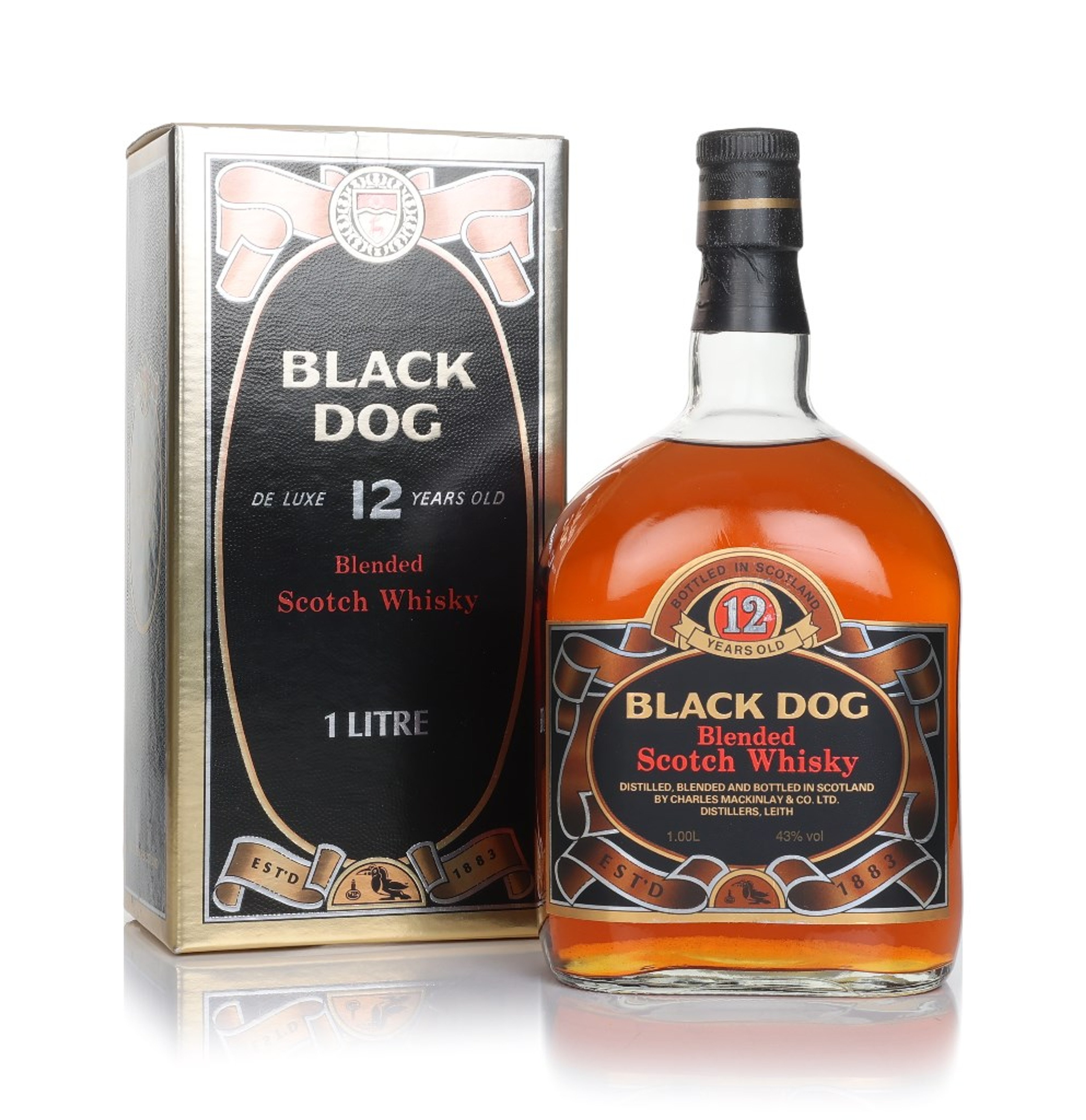 Black Dog 12 Year Old - 1980s (1L) 100cl
