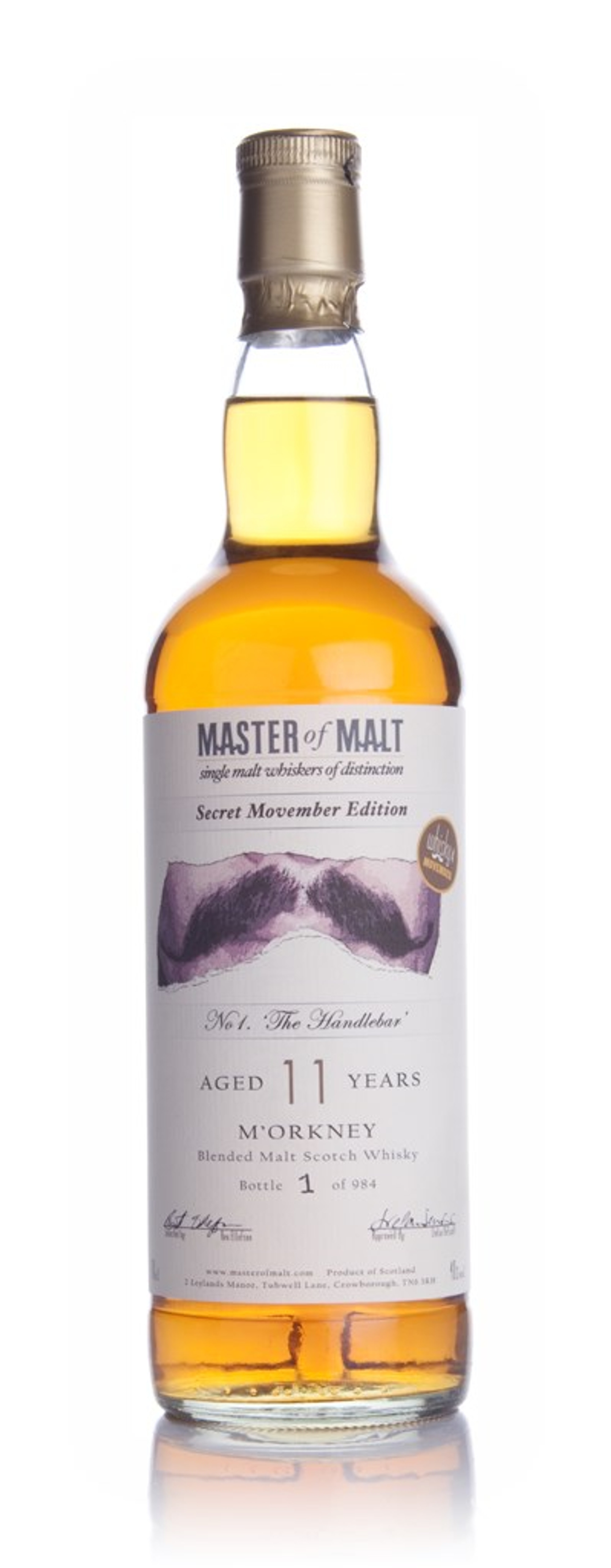 Whisky 4 Movember No 1. The Handlebar 70cl