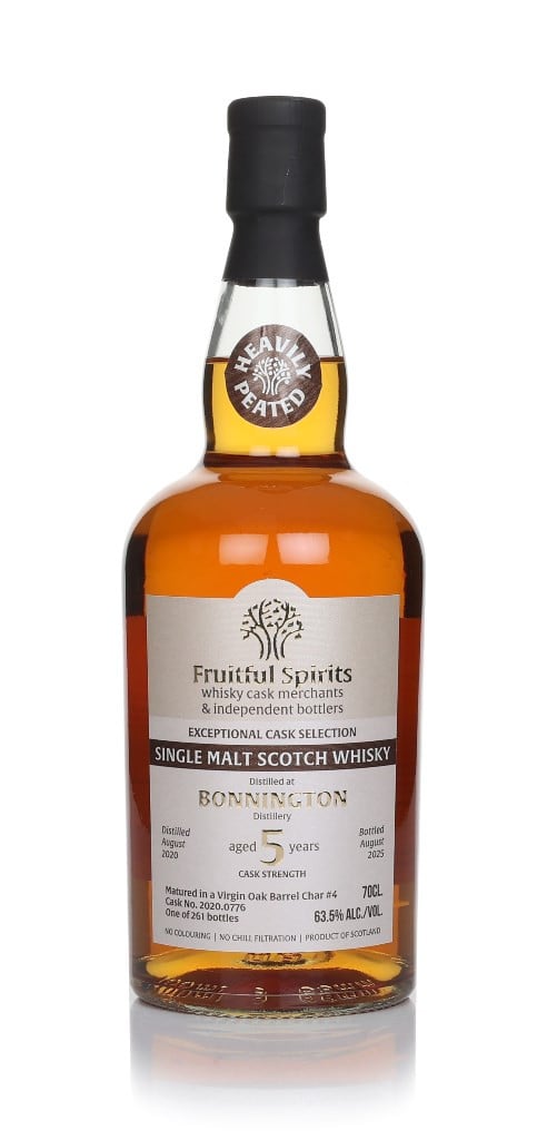 Bonnington Peated 5 Year Old 2020 (cask 2020.0776) - Fruitful Spirits 70cl